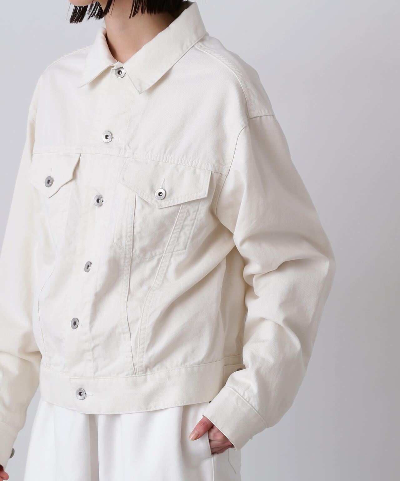 Y / ORGANIC COTTON TENCEL CHINO JACKET