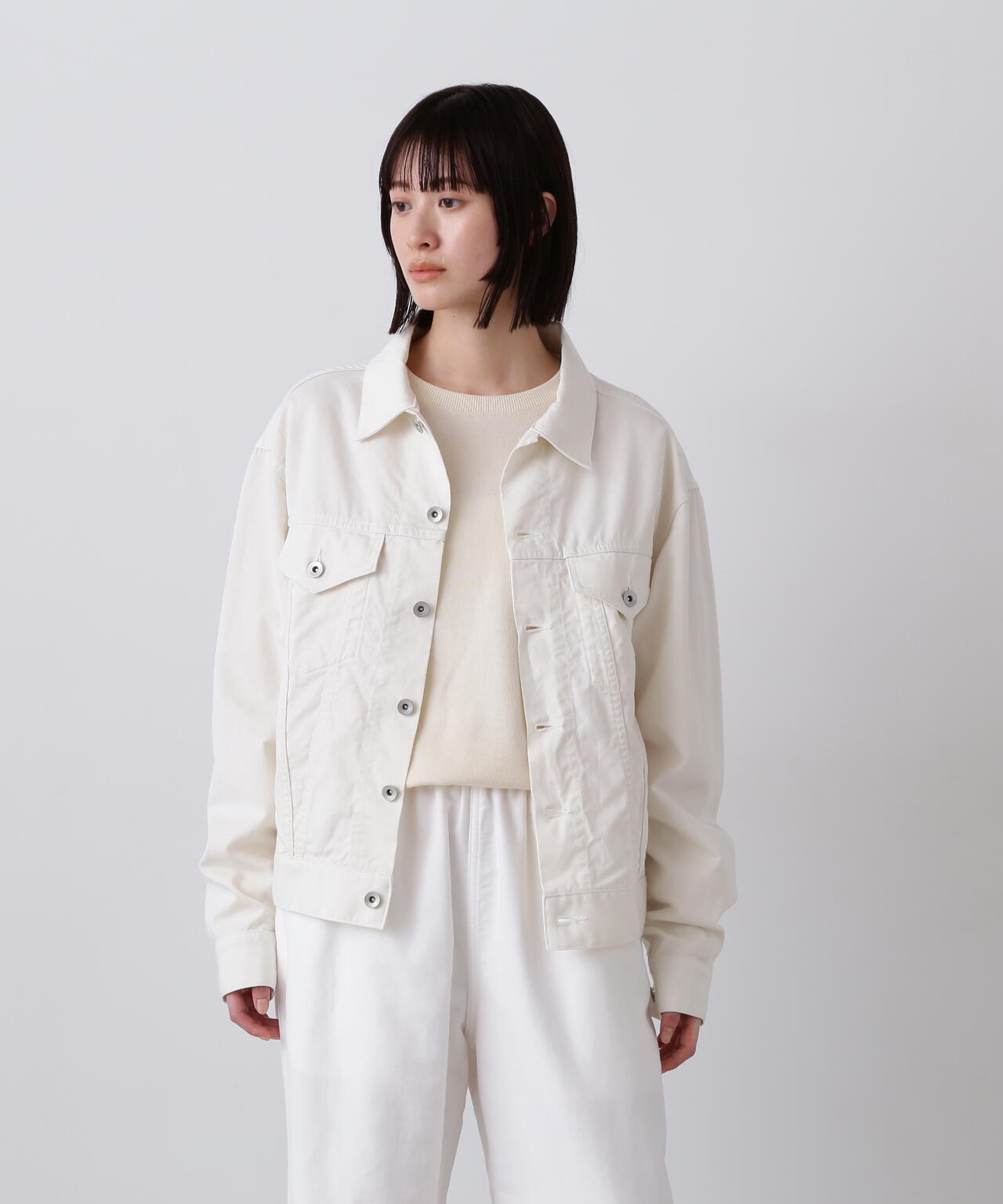Y / ORGANIC COTTON TENCEL CHINO JACKET