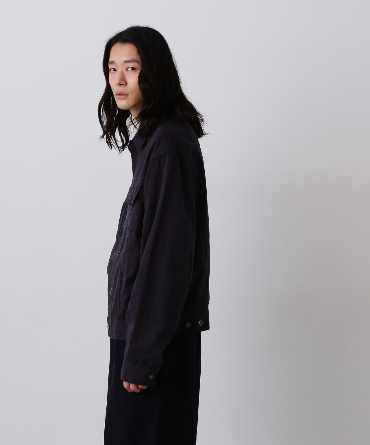 Y / ORGANIC COTTON TENCEL CHINO JACKET