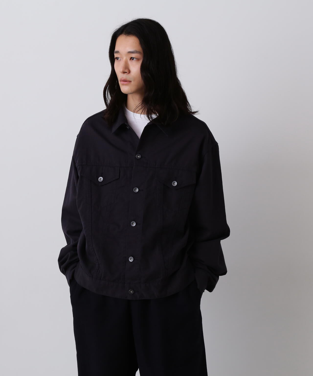 Y / ORGANIC COTTON TENCEL CHINO JACKET