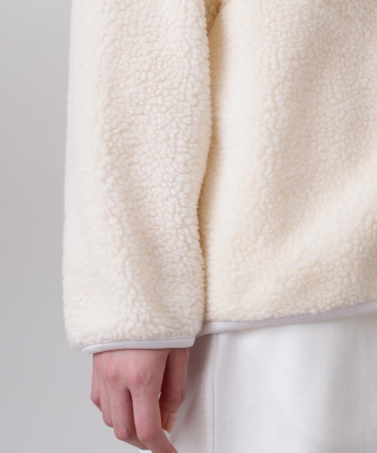 Y / RECYCLE POLYESTER BOA BLOUSON