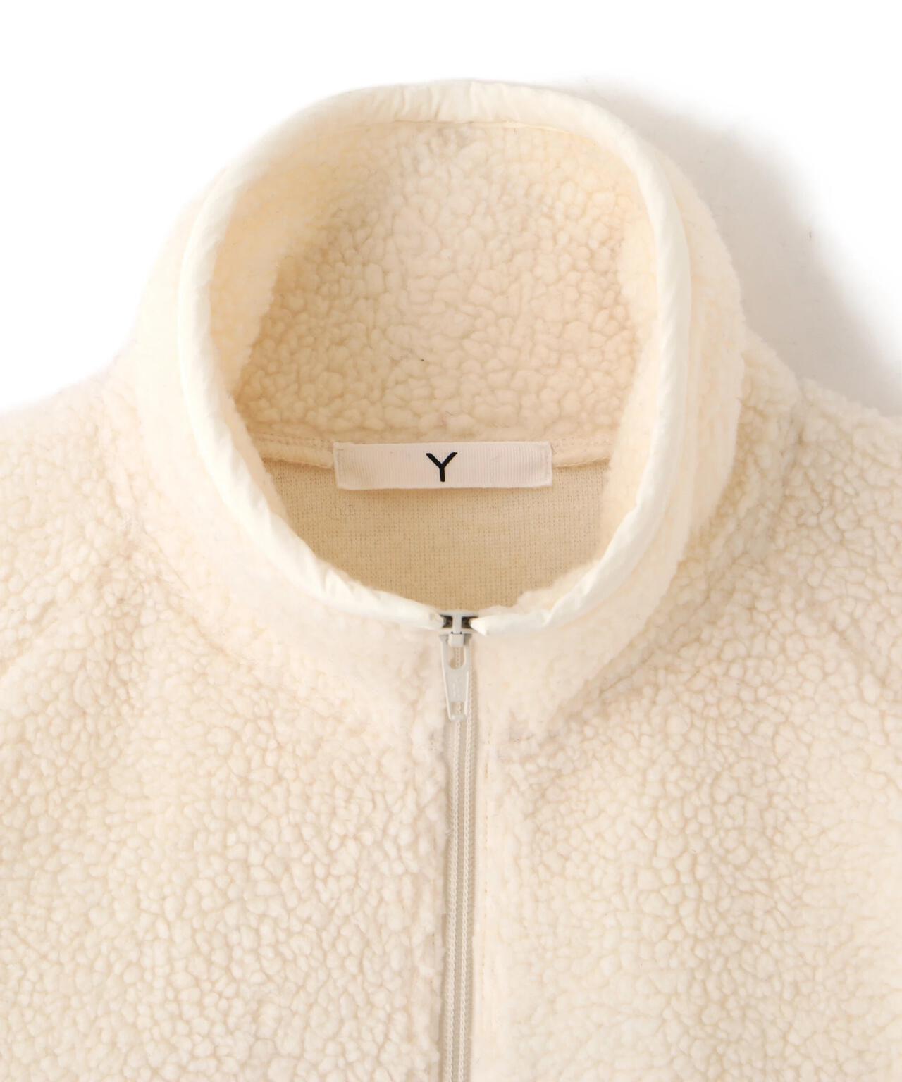 Y / RECYCLE POLYESTER BOA BLOUSON