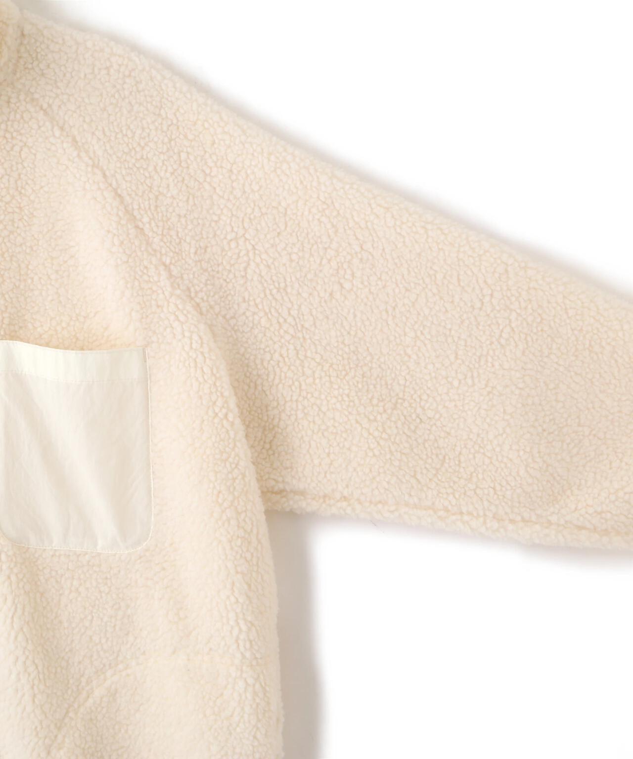 Y / RECYCLE POLYESTER BOA BLOUSON