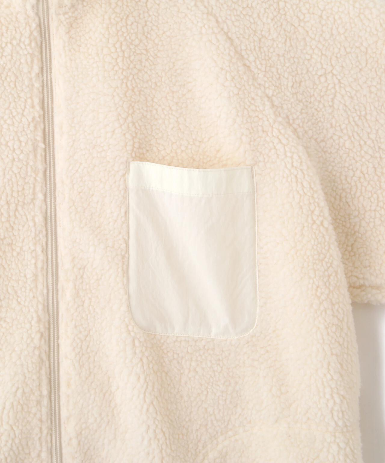 Y / RECYCLE POLYESTER BOA BLOUSON