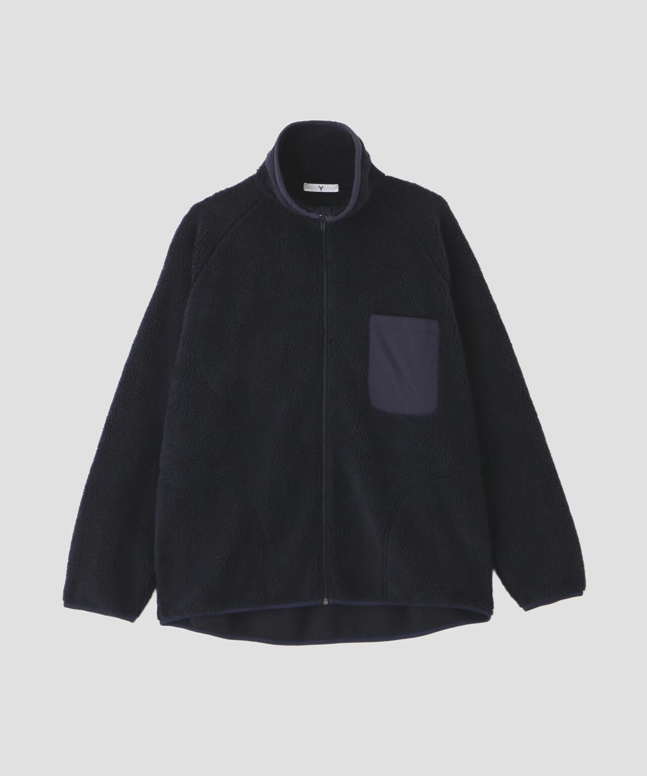 Y / RECYCLE POLYESTER BOA BLOUSON