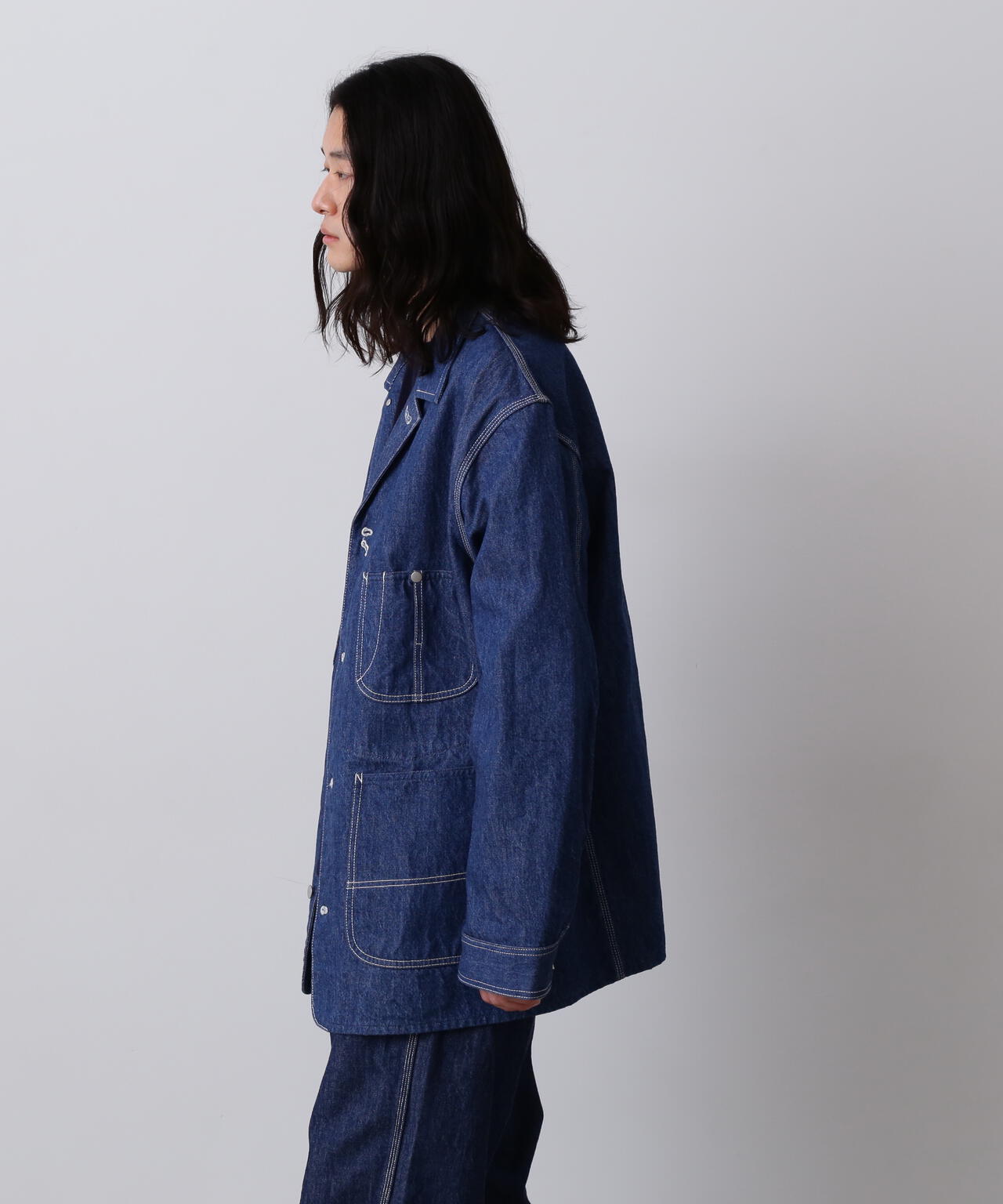Y / 13oz ORGANIC COTTON DENIM COVERALL JACKET