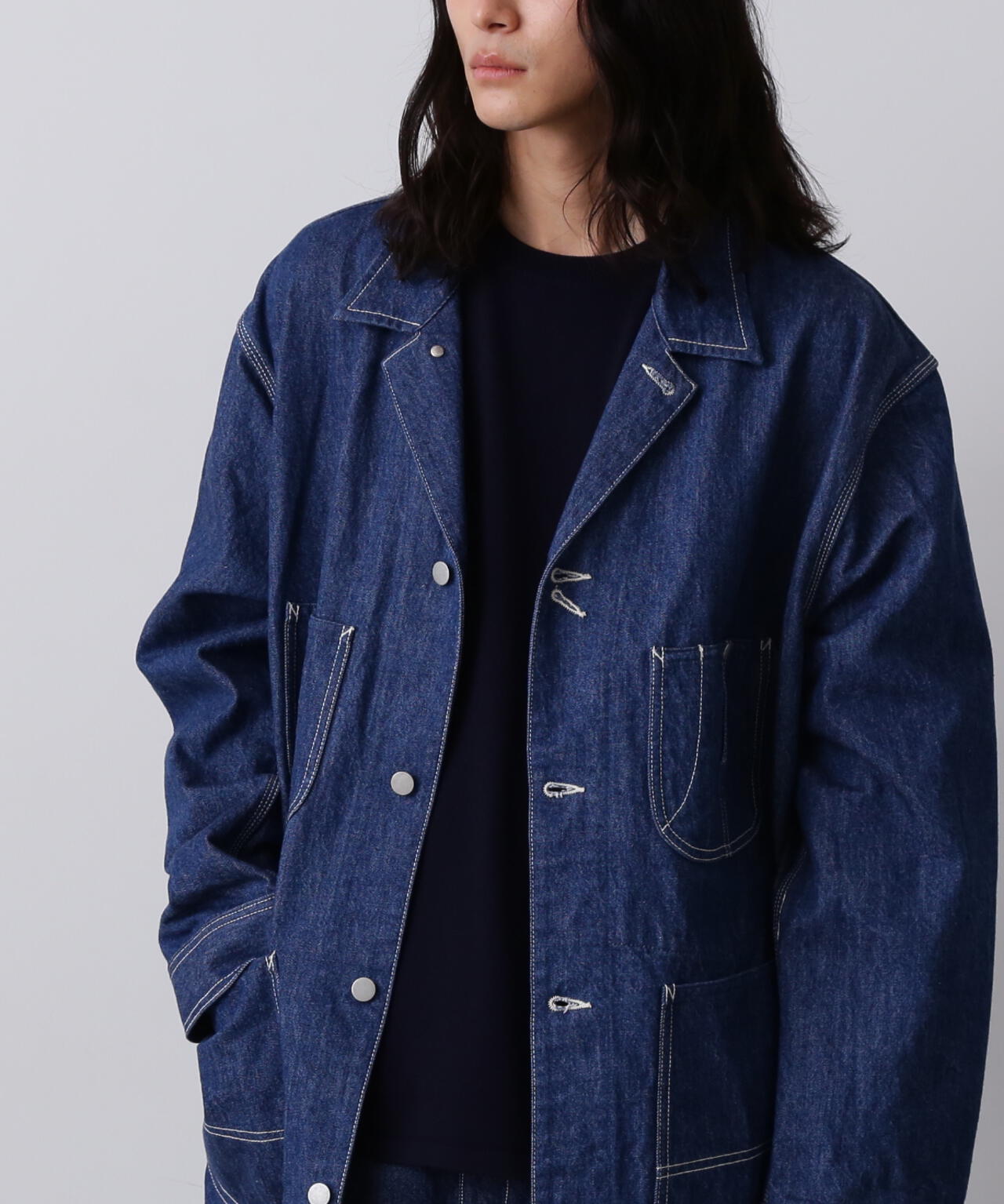 Y / 13oz ORGANIC COTTON DENIM COVERALL JACKET