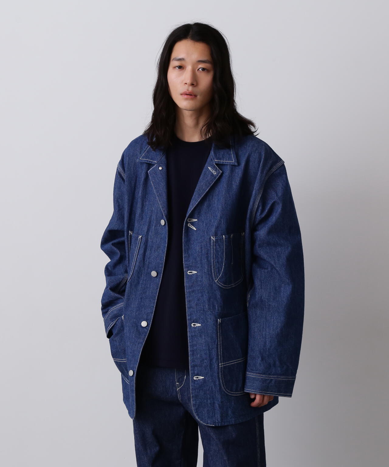 Y / 13oz ORGANIC COTTON DENIM COVERALL JACKET