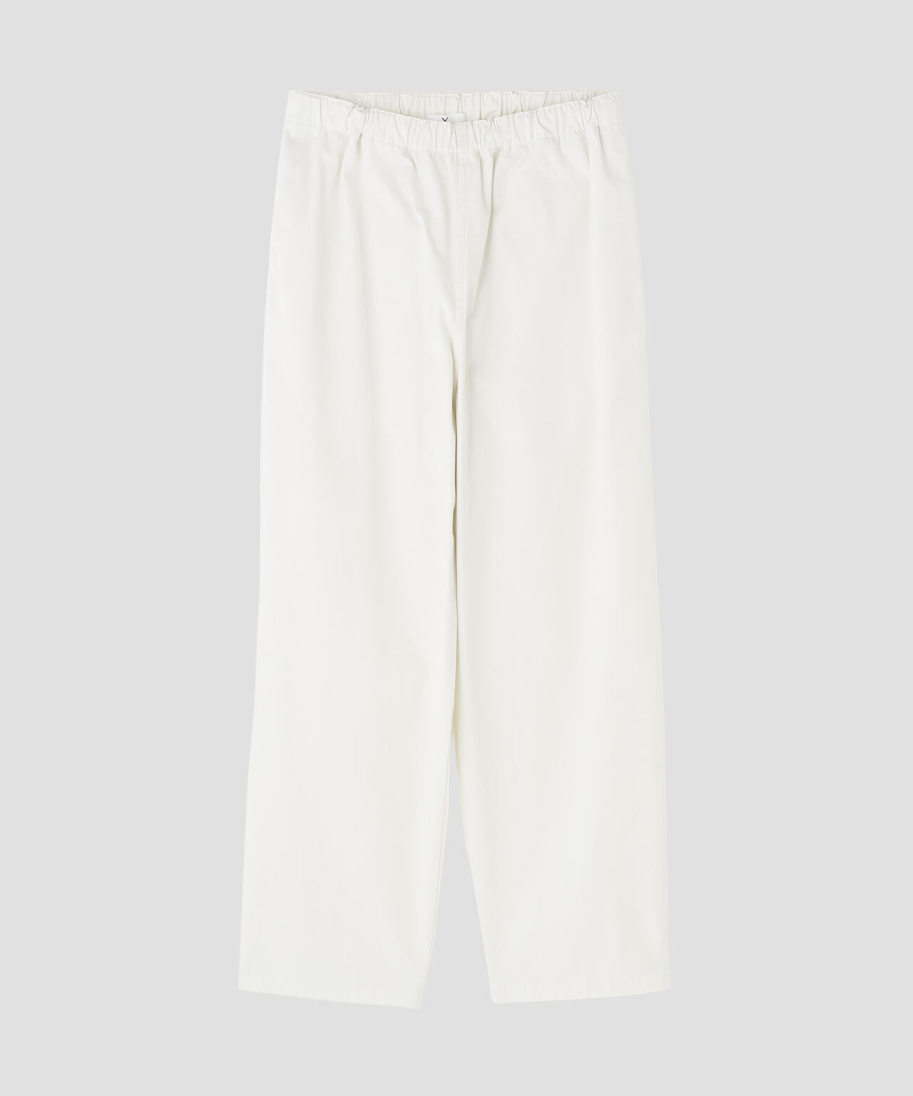 Y / ORGANIC COTTON / RECYCLE POLYESTER TWILL TAPERED EASY TROUSERS