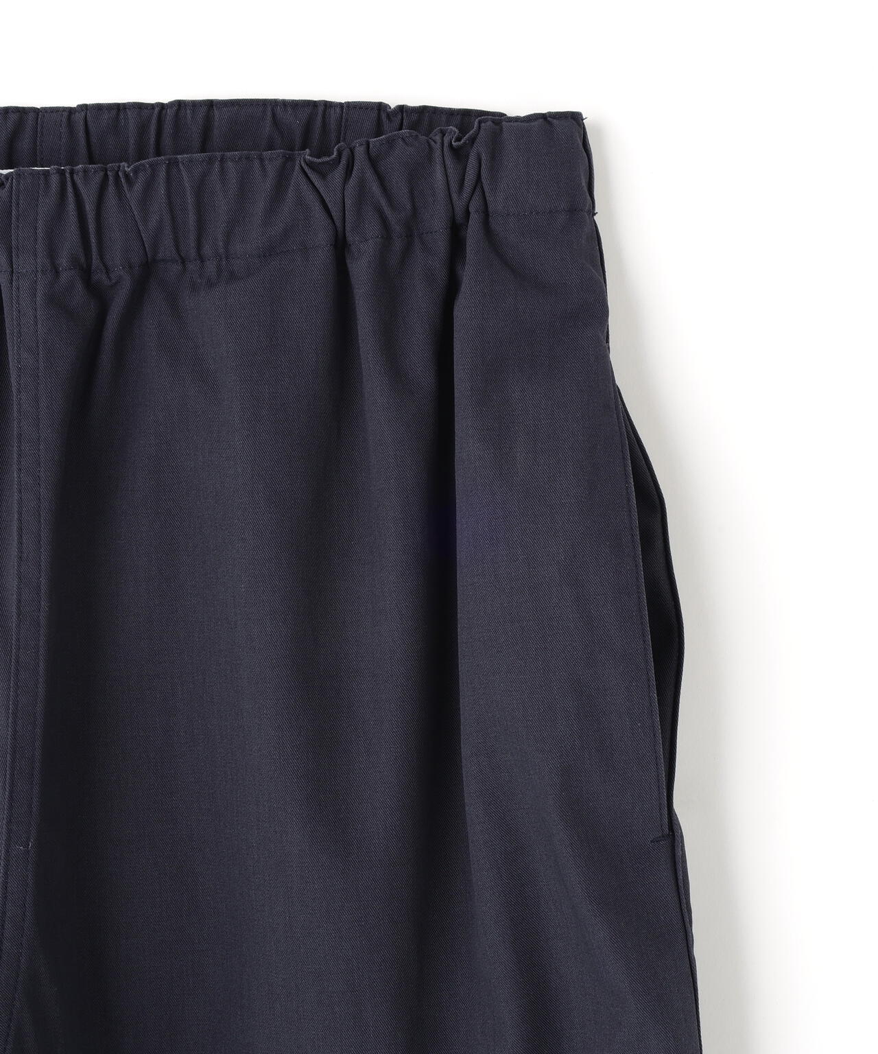 Y / ORGANIC COTTON / RECYCLE POLYESTER TWILL TAPERED EASY TROUSERS