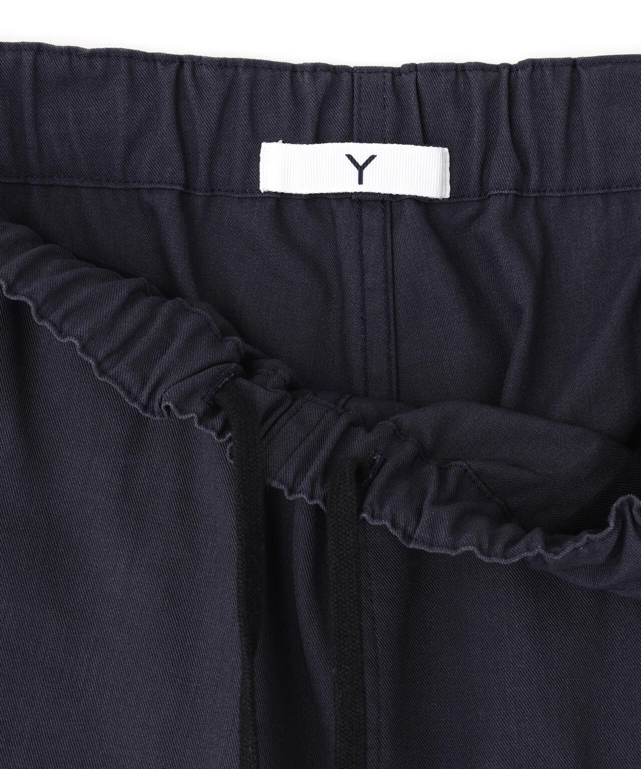 Y / ORGANIC COTTON / RECYCLE POLYESTER TWILL TAPERED EASY TROUSERS