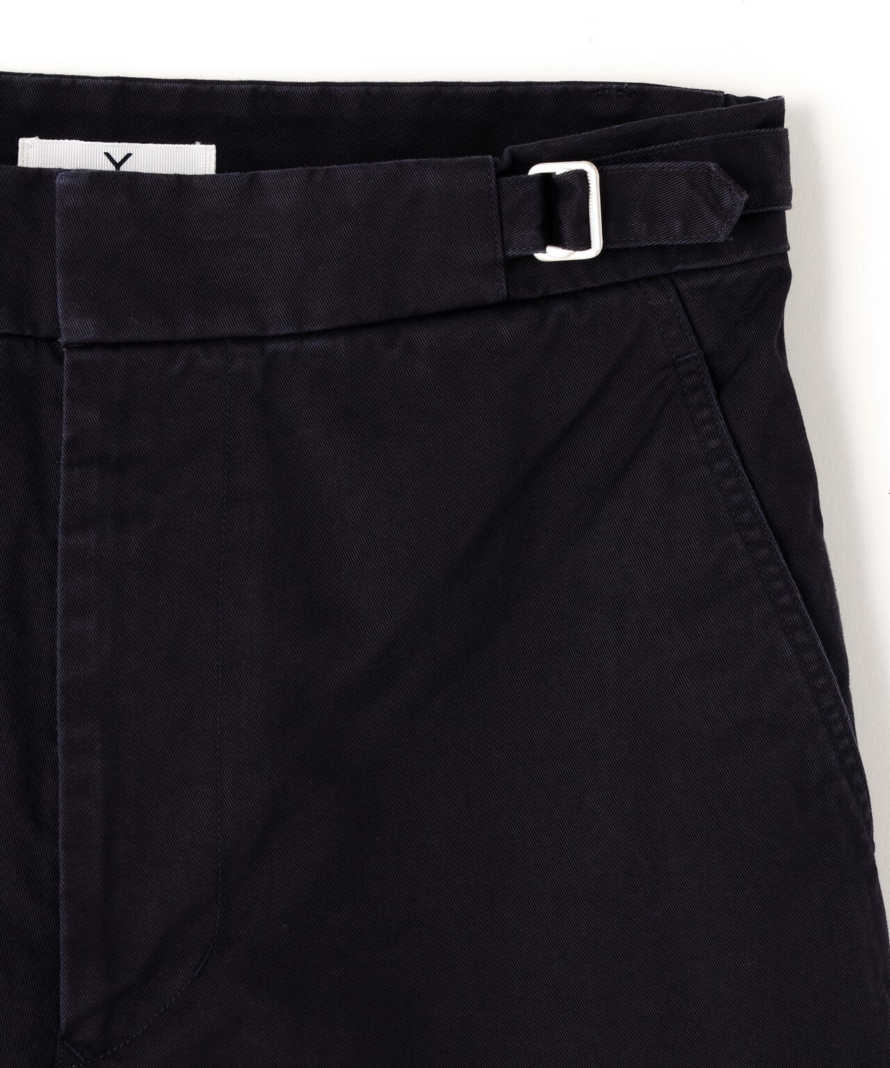 Y / ORGANIC COTTON CHINO ADJUSTER TROUSERS