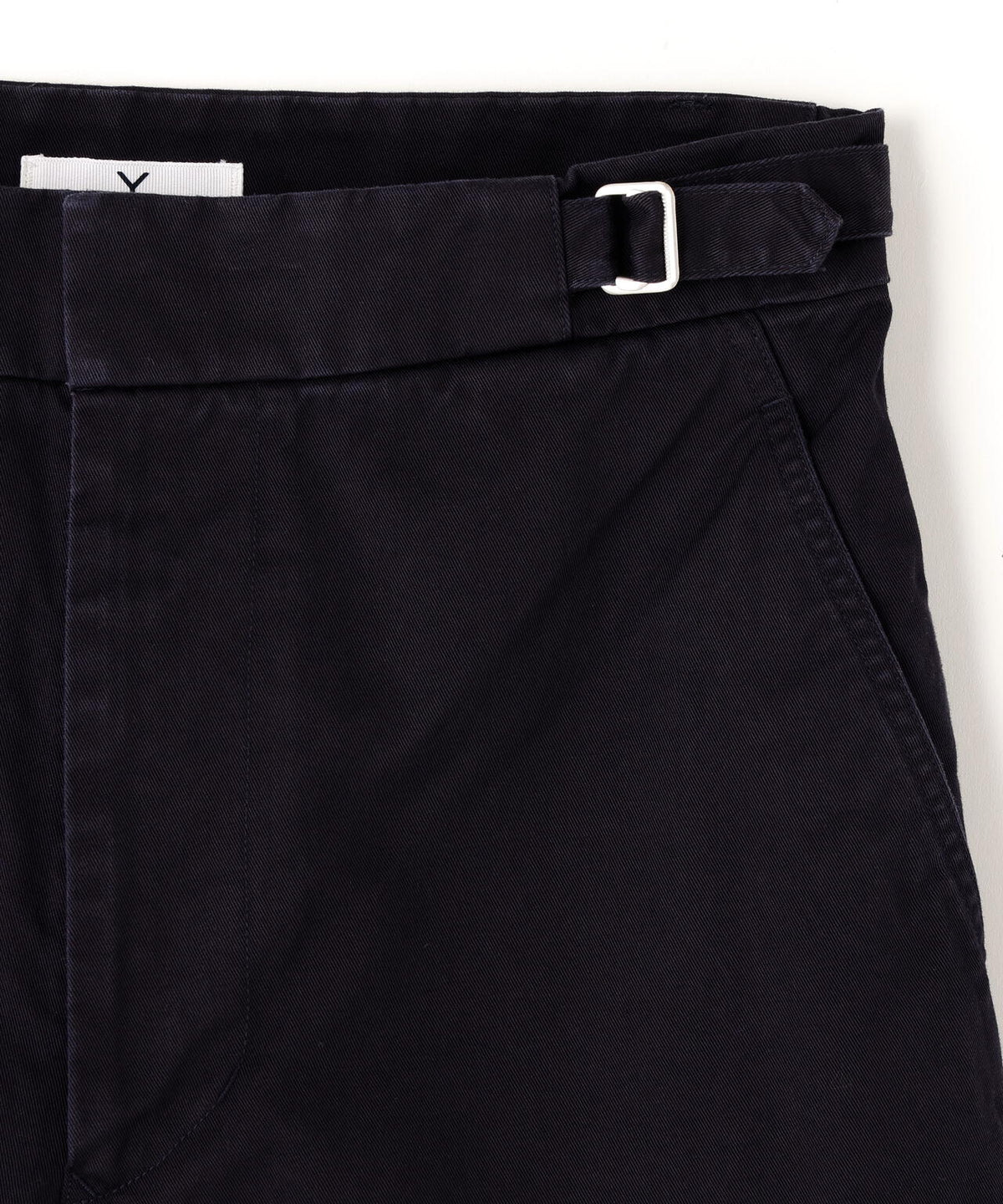 Y / ORGANIC COTTON CHINO ADJUSTER TROUSERS