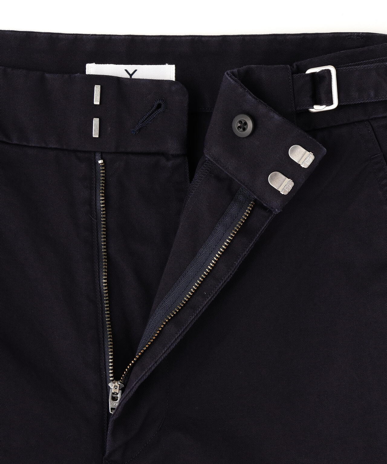 Y / ORGANIC COTTON CHINO ADJUSTER TROUSERS
