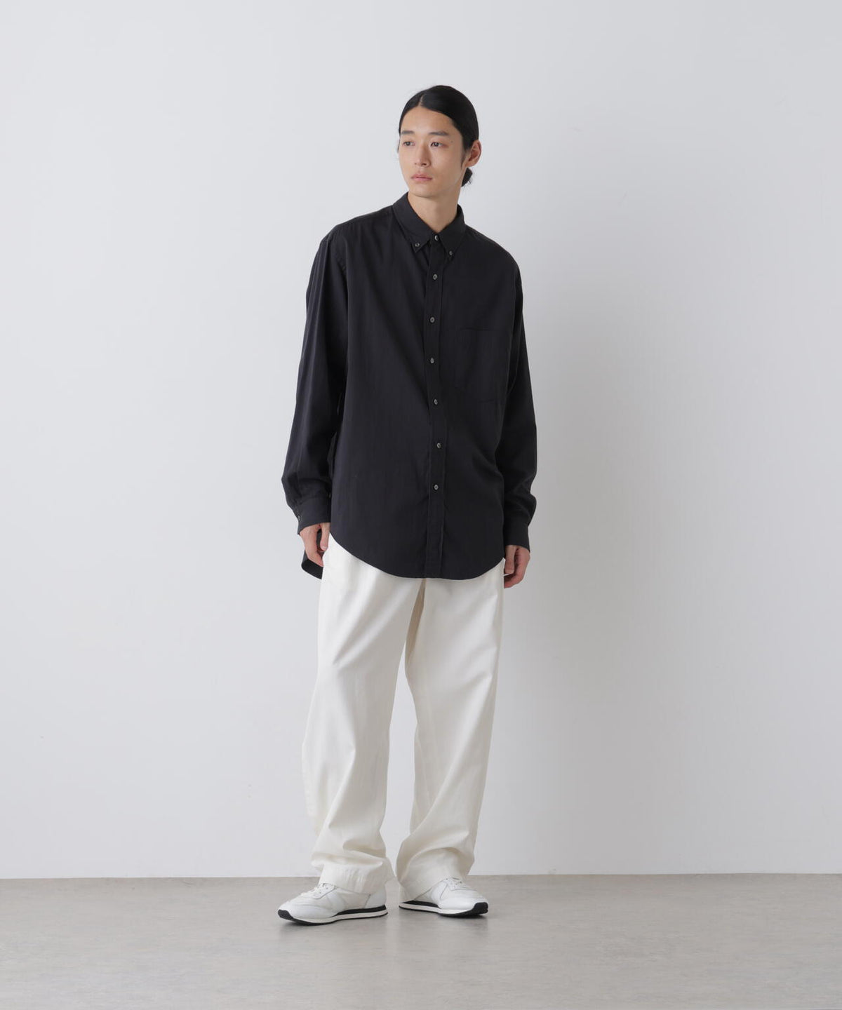 Y / ORGANIC COTTON TENCEL CHINO TROUSERS