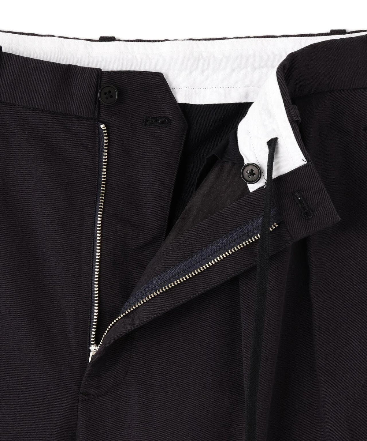 Y / ORGANIC COTTON TENCEL CHINO TROUSERS
