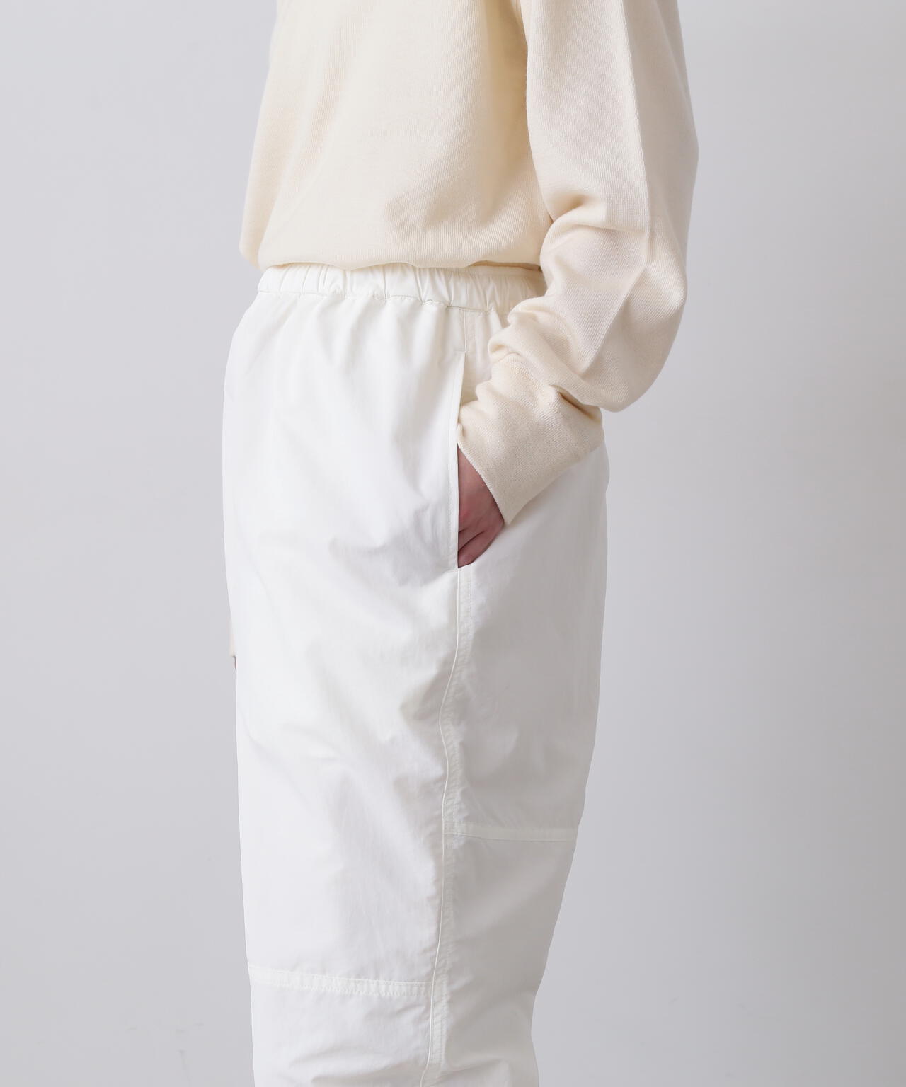 Y / RECYCLE NYLON MIX TAFFETA / RECYCLE POLYESTER FLEECE TROUSERS