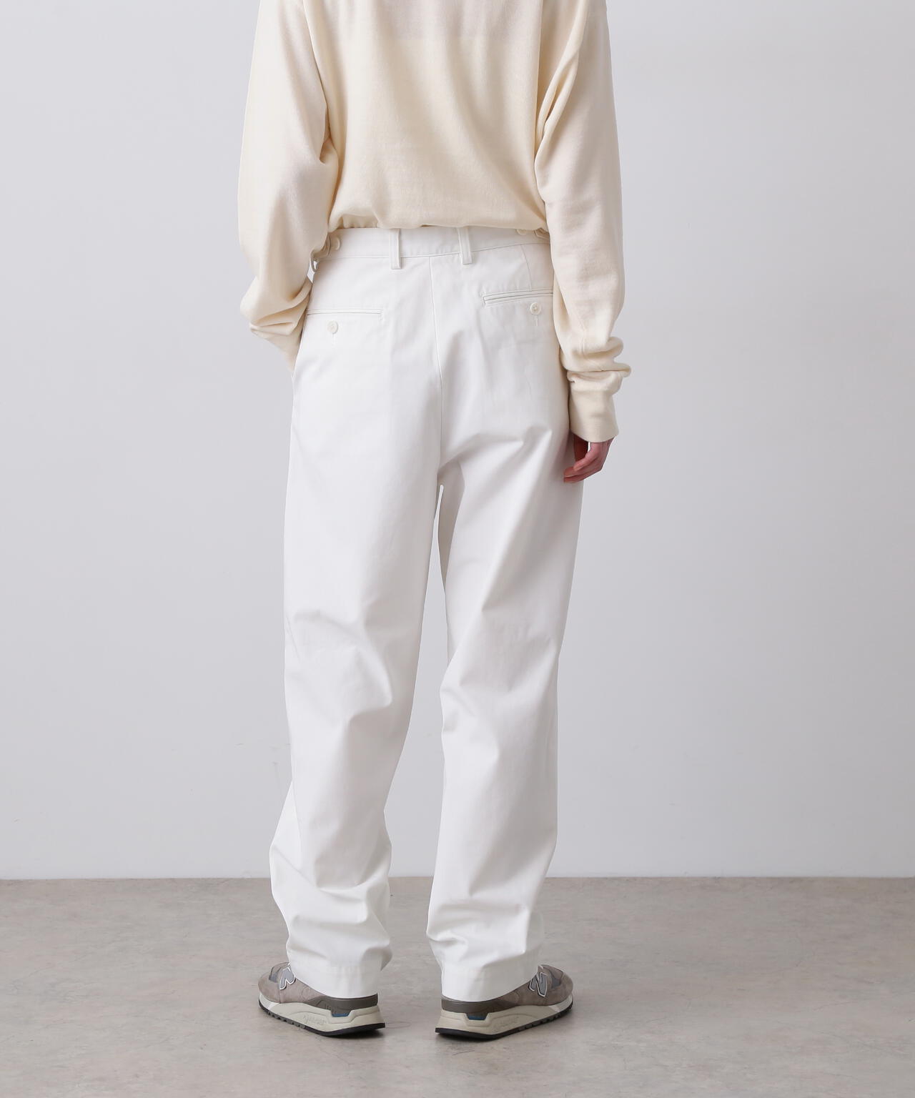 Y / ORGANIC COTTON / RECYCLE POLYESTER TWILL ADJUSTER TROUSERS