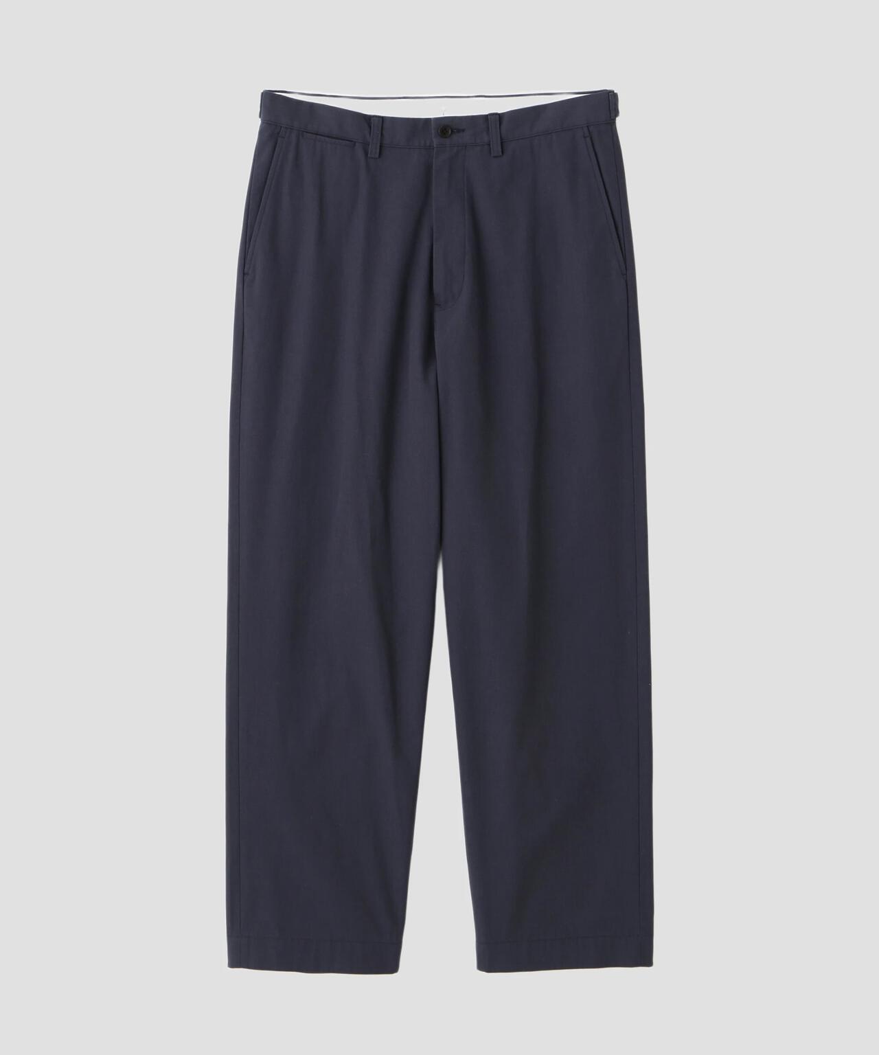 Y / ORGANIC COTTON / RECYCLE POLYESTER TWILL ADJUSTER TROUSERS