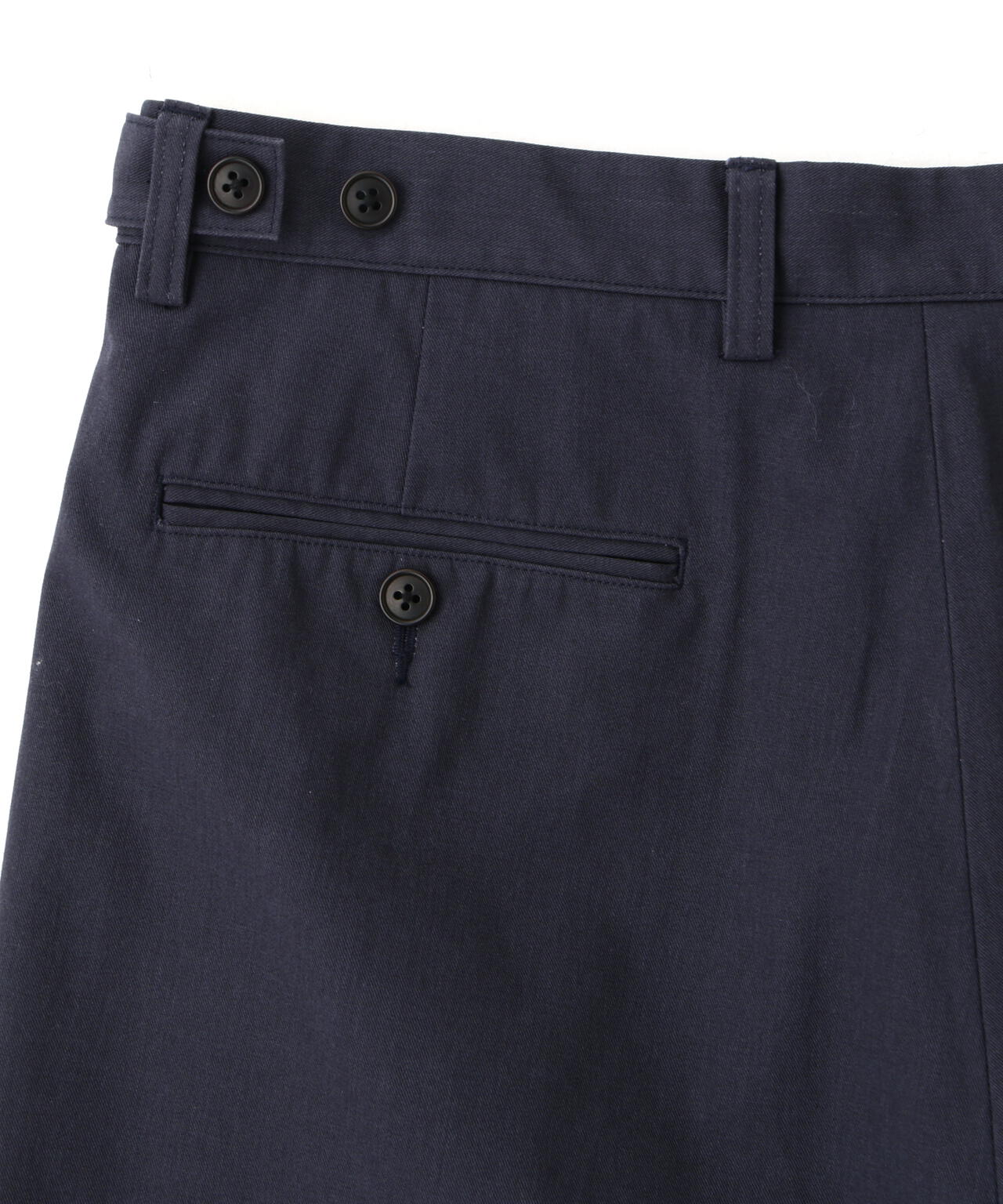 Y / ORGANIC COTTON / RECYCLE POLYESTER TWILL ADJUSTER TROUSERS