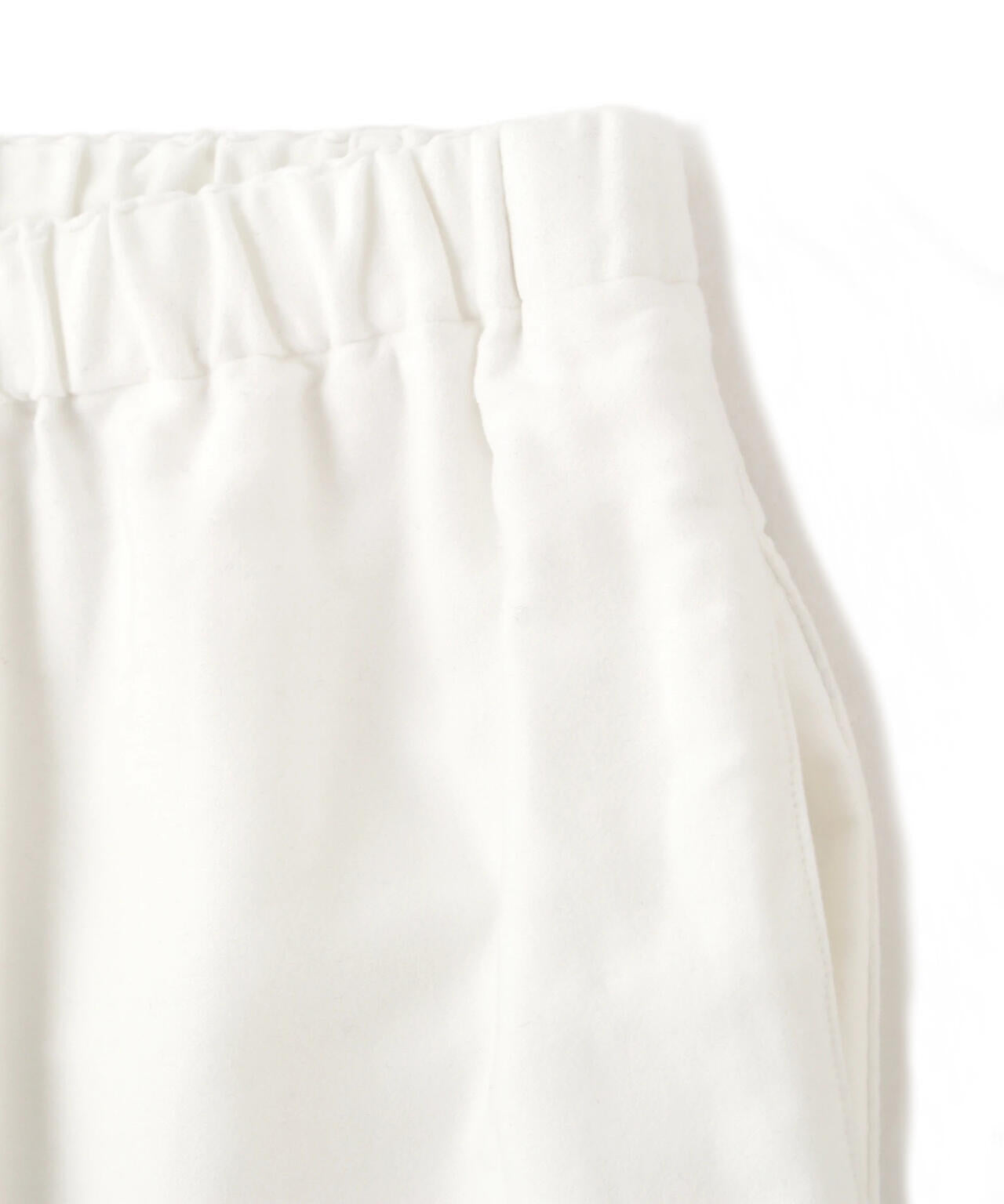 Y / ORGANIC COTTON SOFT MOLESKIN TAPERED EASY TROUSERS