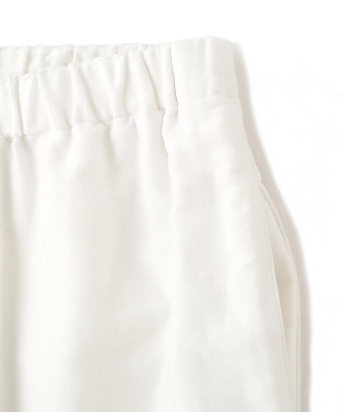 Y / ORGANIC COTTON SOFT MOLESKIN TAPERED EASY TROUSERS