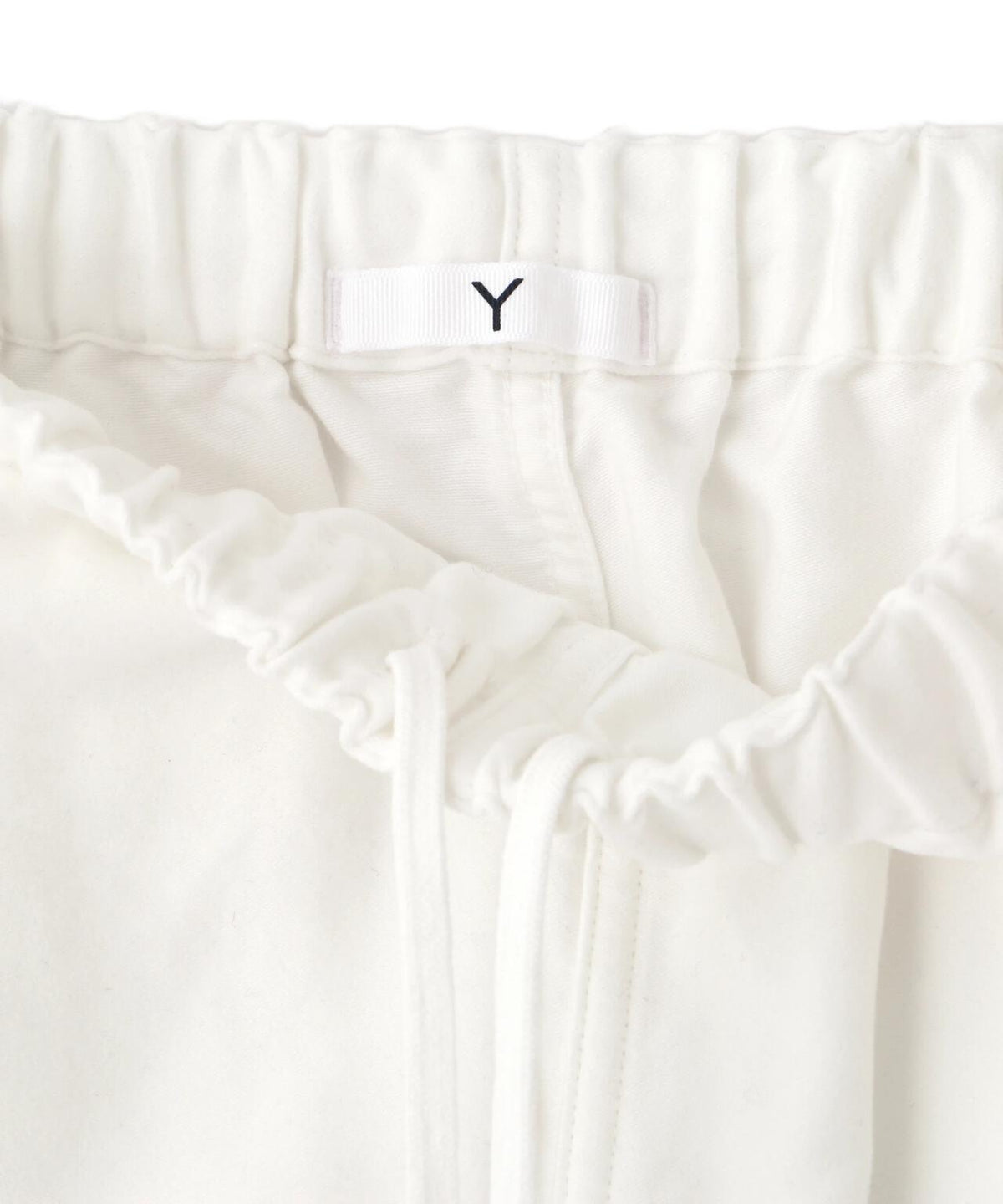 Y / ORGANIC COTTON SOFT MOLESKIN TAPERED EASY TROUSERS