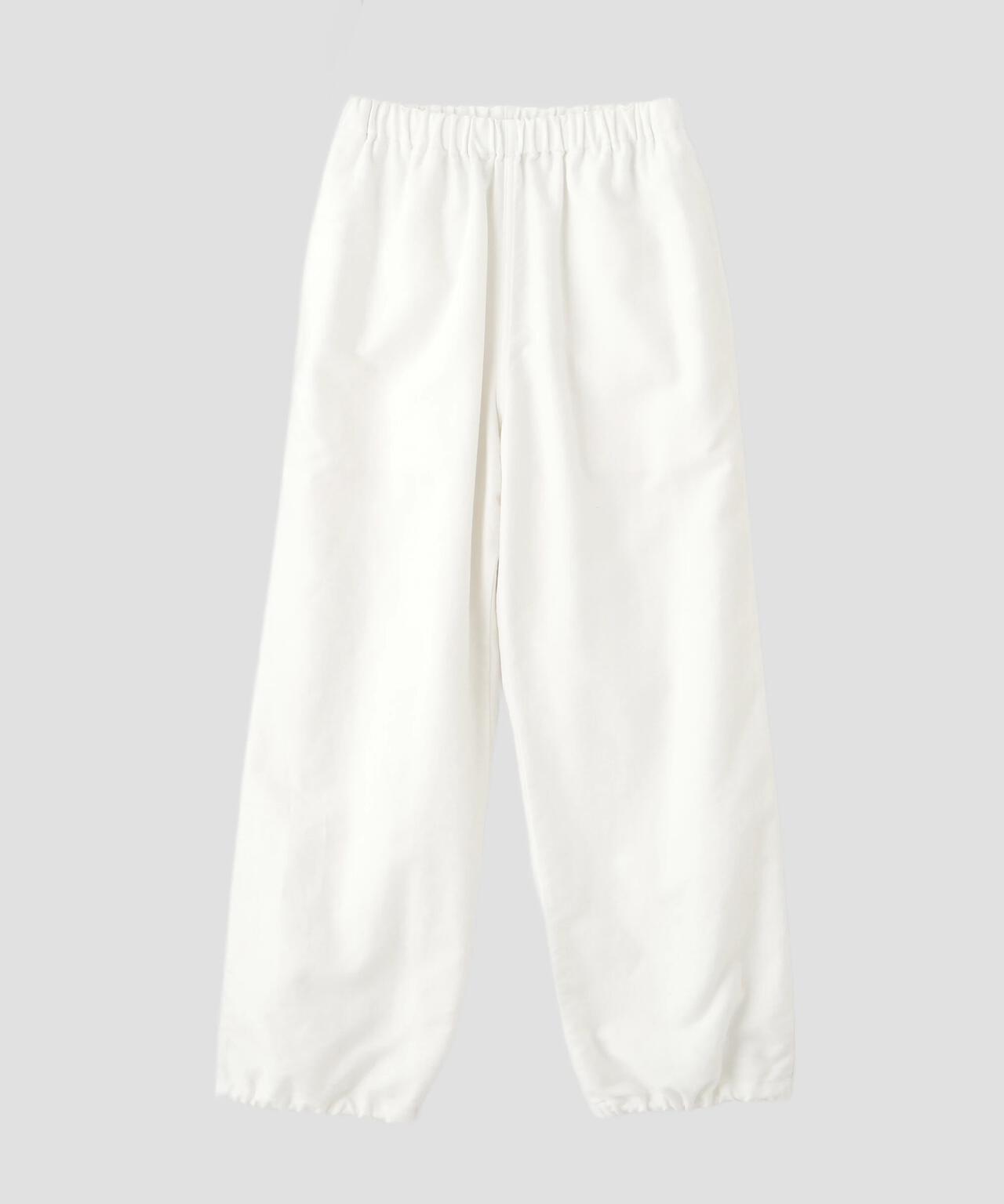 Y / ORGANIC COTTON SOFT MOLESKIN EASY TROUSERS