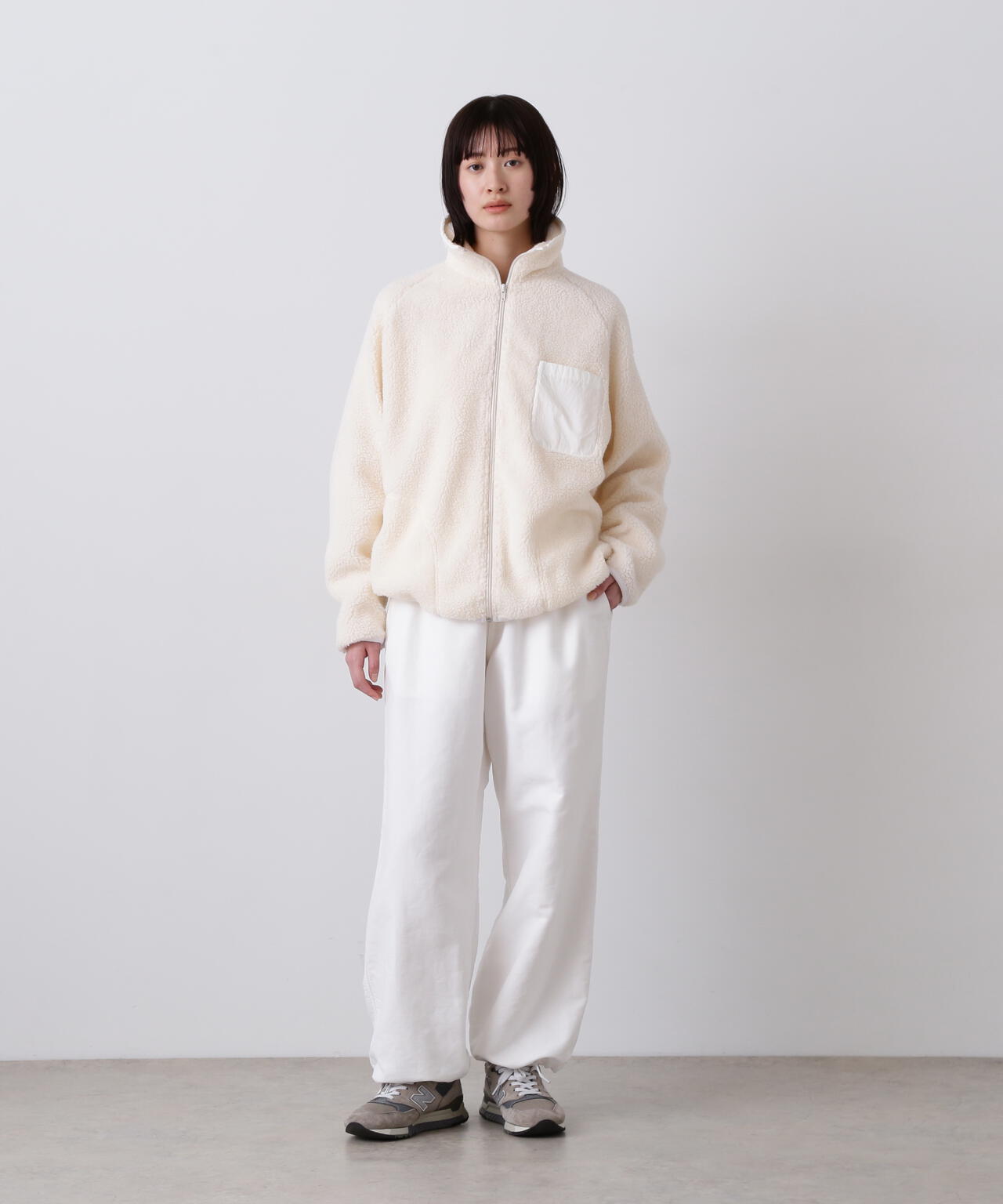 Y / ORGANIC COTTON SOFT MOLESKIN EASY TROUSERS