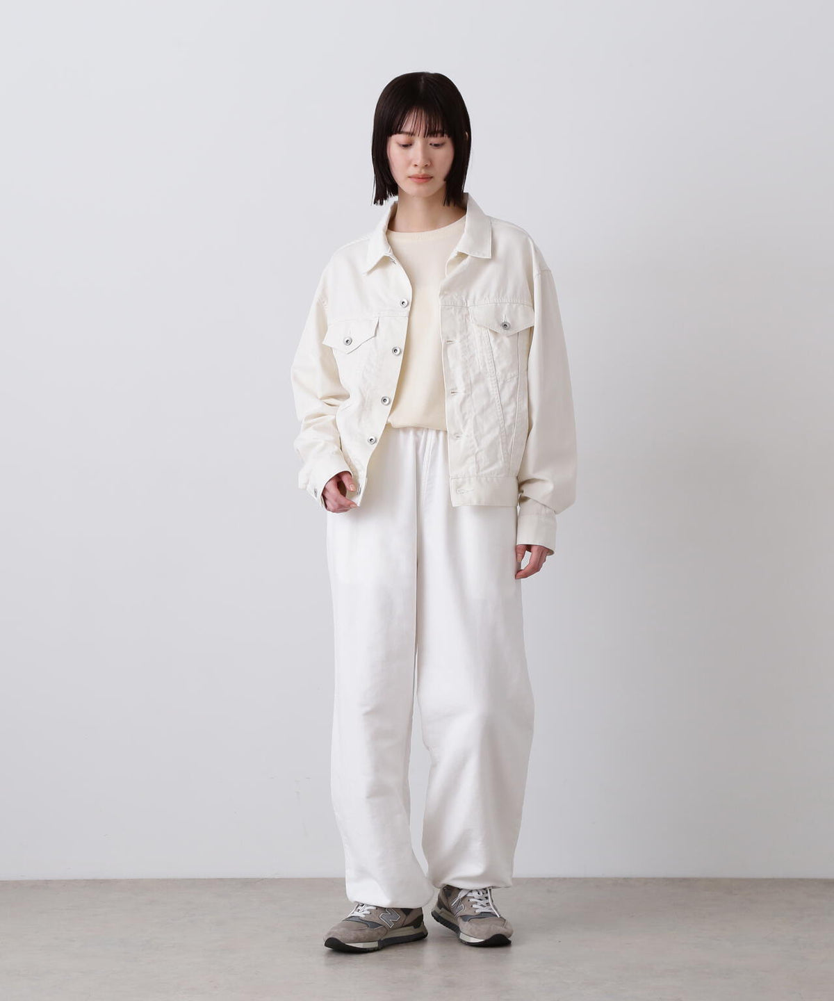 Y / ORGANIC COTTON SOFT MOLESKIN EASY TROUSERS