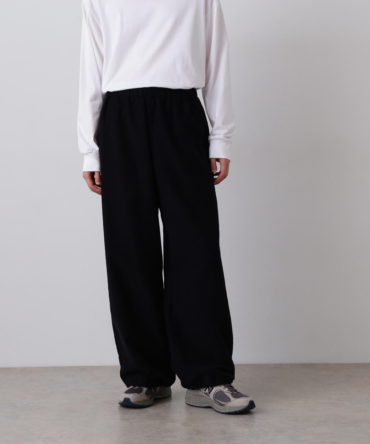Y / ORGANIC COTTON SOFT MOLESKIN EASY TROUSERS