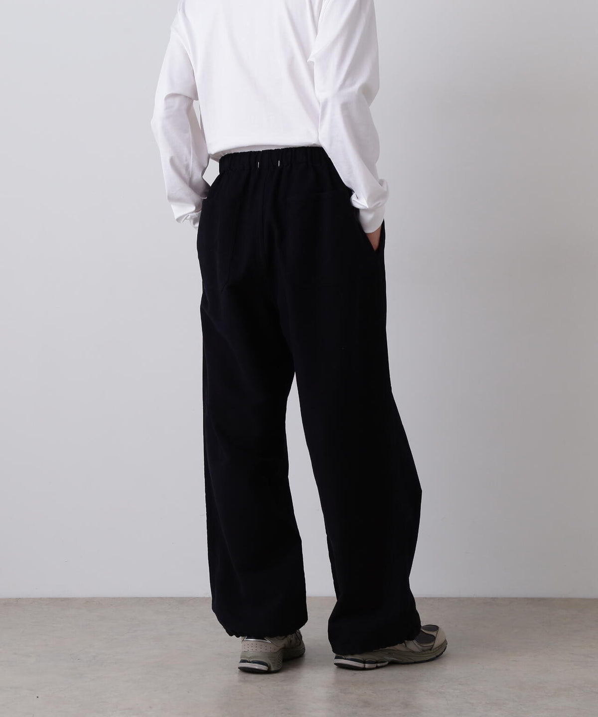 Y / ORGANIC COTTON SOFT MOLESKIN EASY TROUSERS
