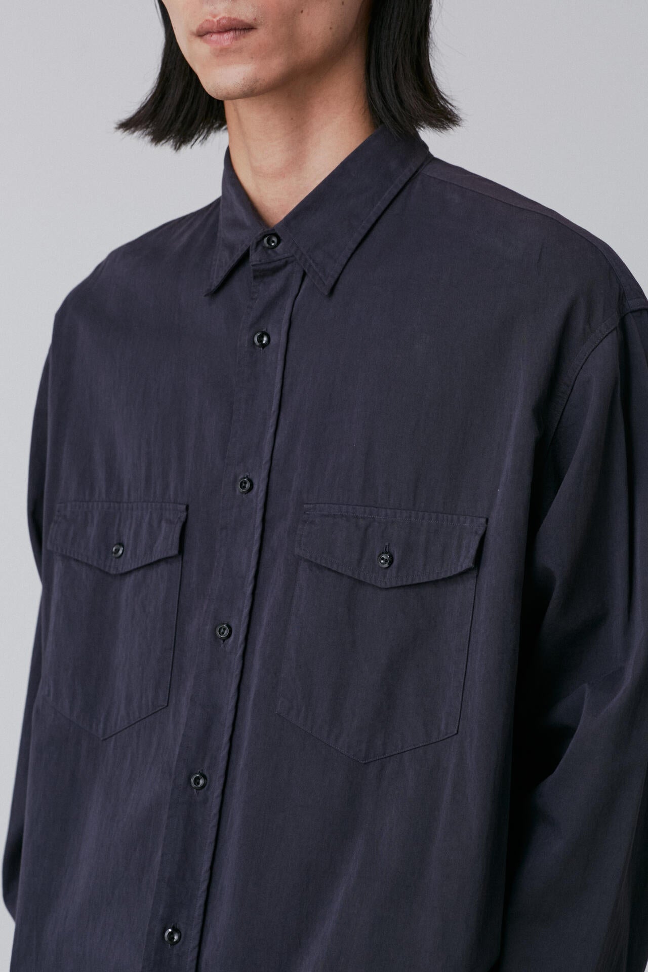 Y / ORGANIC COTTON HIGH DENSITY SATIN SHIRT