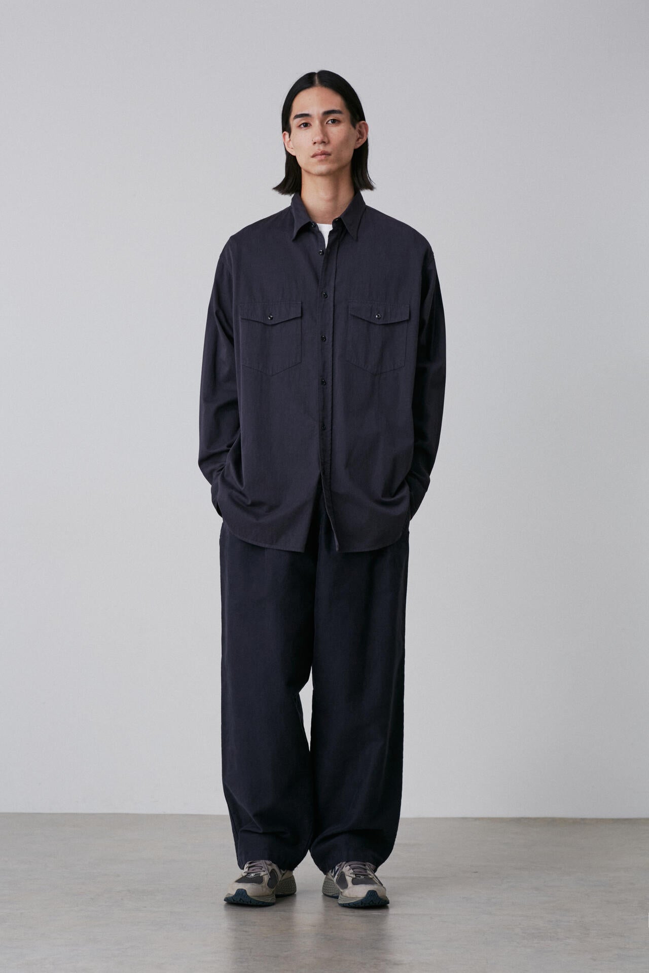 Y / ORGANIC COTTON HIGH DENSITY SATIN SHIRT