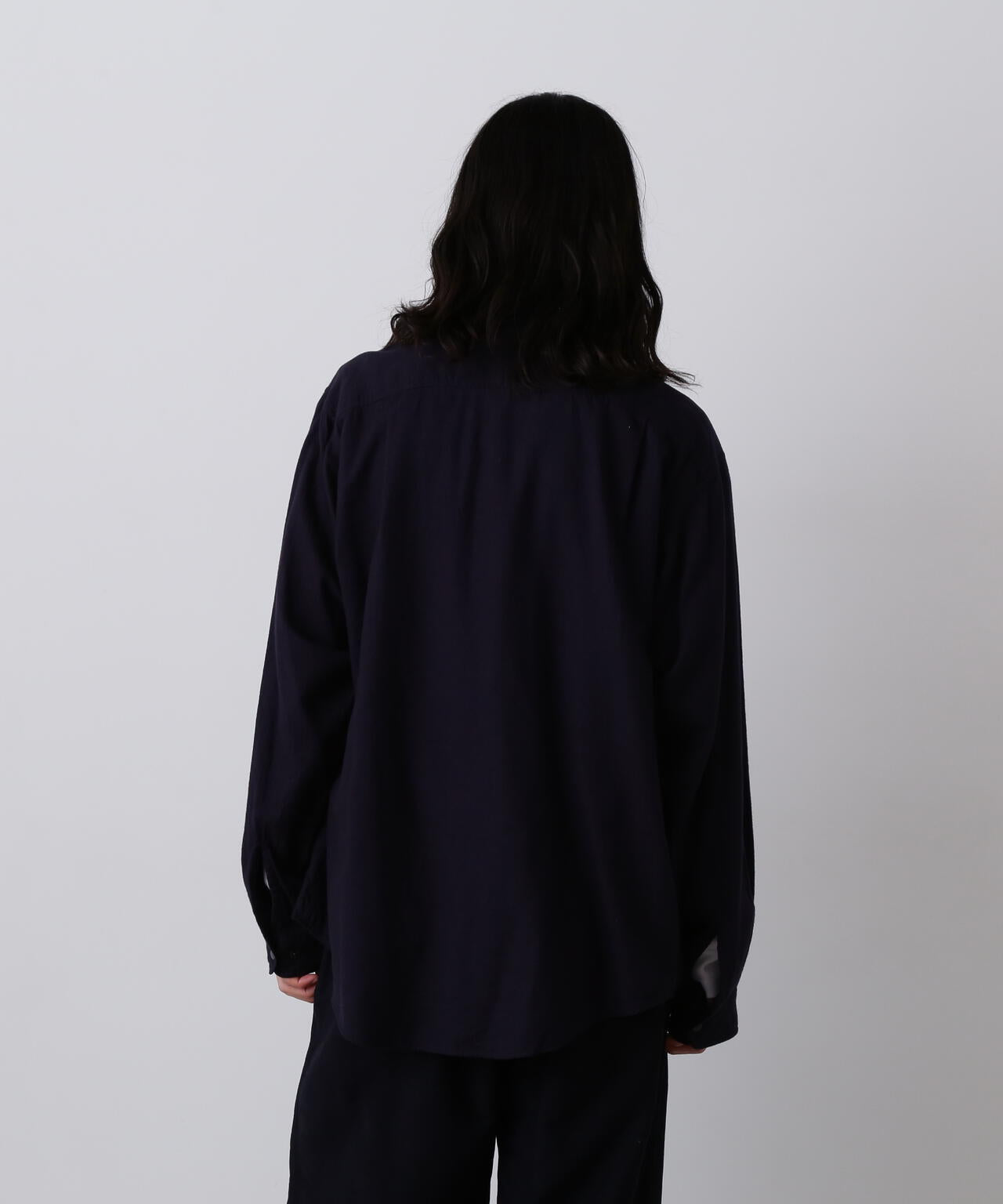 Y / BRUSHED ORGANIC COTTON TENCEL SNAP SHIRT