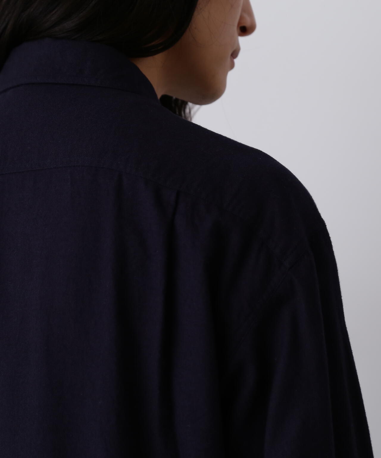 Y / BRUSHED ORGANIC COTTON TENCEL SNAP SHIRT