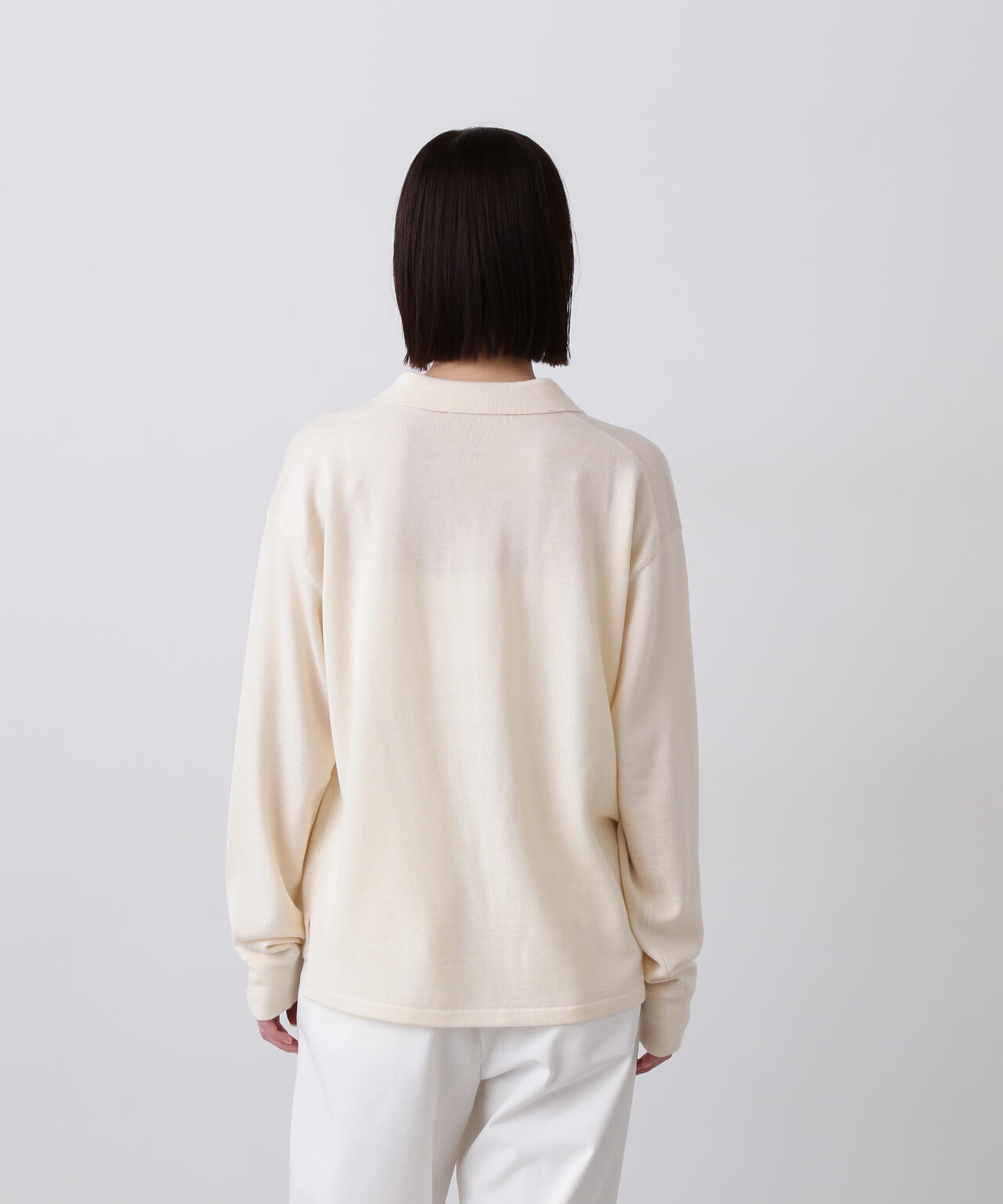 Y / NONMULESING WOOL KN POLO