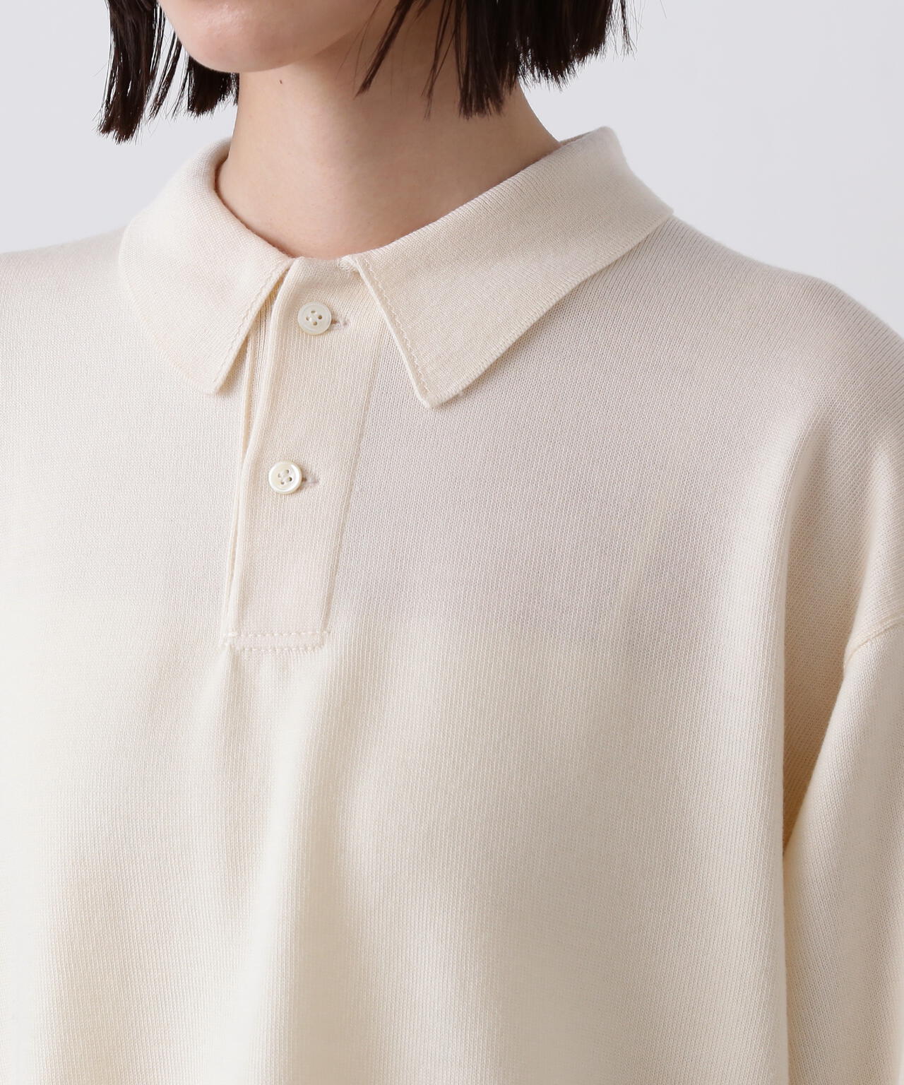 Y / NONMULESING WOOL KN POLO