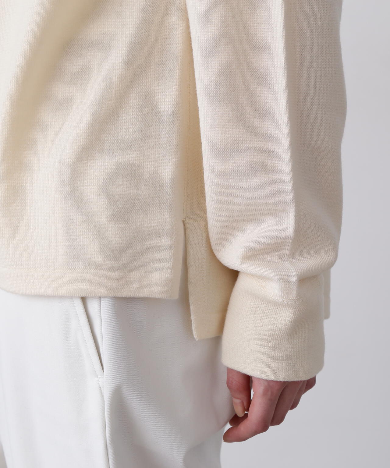 Y / NONMULESING WOOL KN POLO