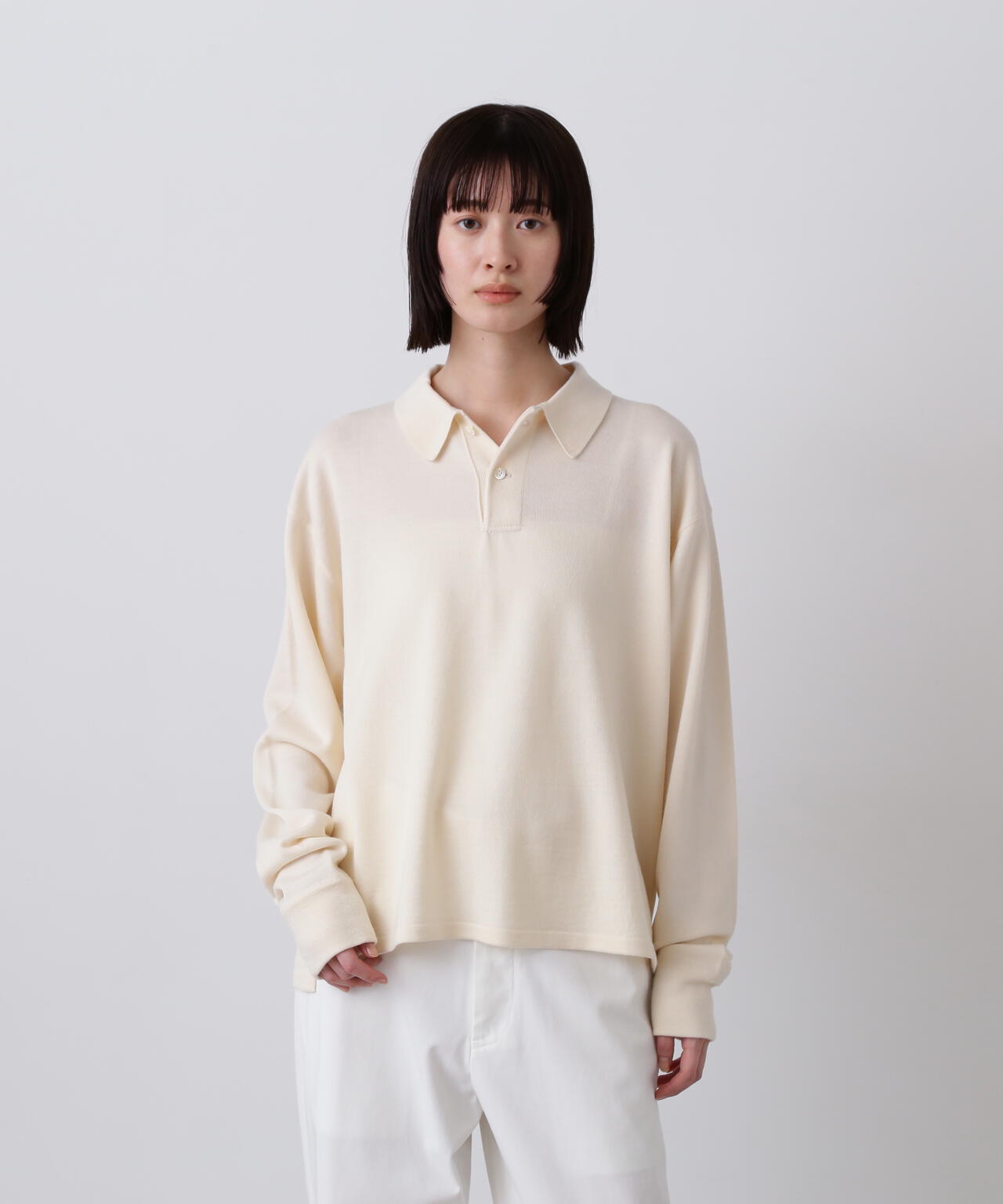 Y / NONMULESING WOOL KN POLO