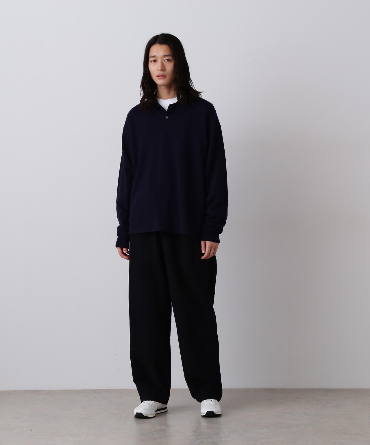 Y / NONMULESING WOOL KN POLO