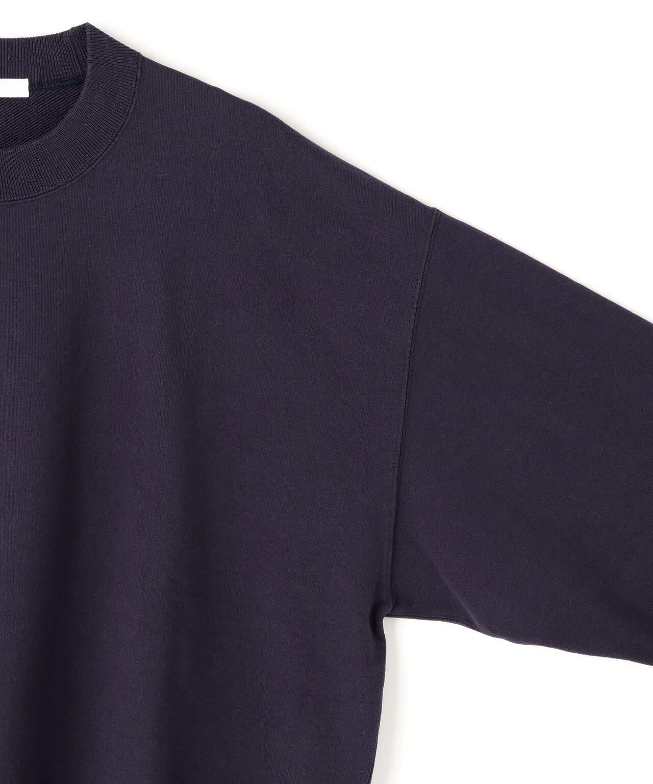 Y / ORGANIC COTTON BLEND HEAVY WEIGHT FLEECE CREW NECK