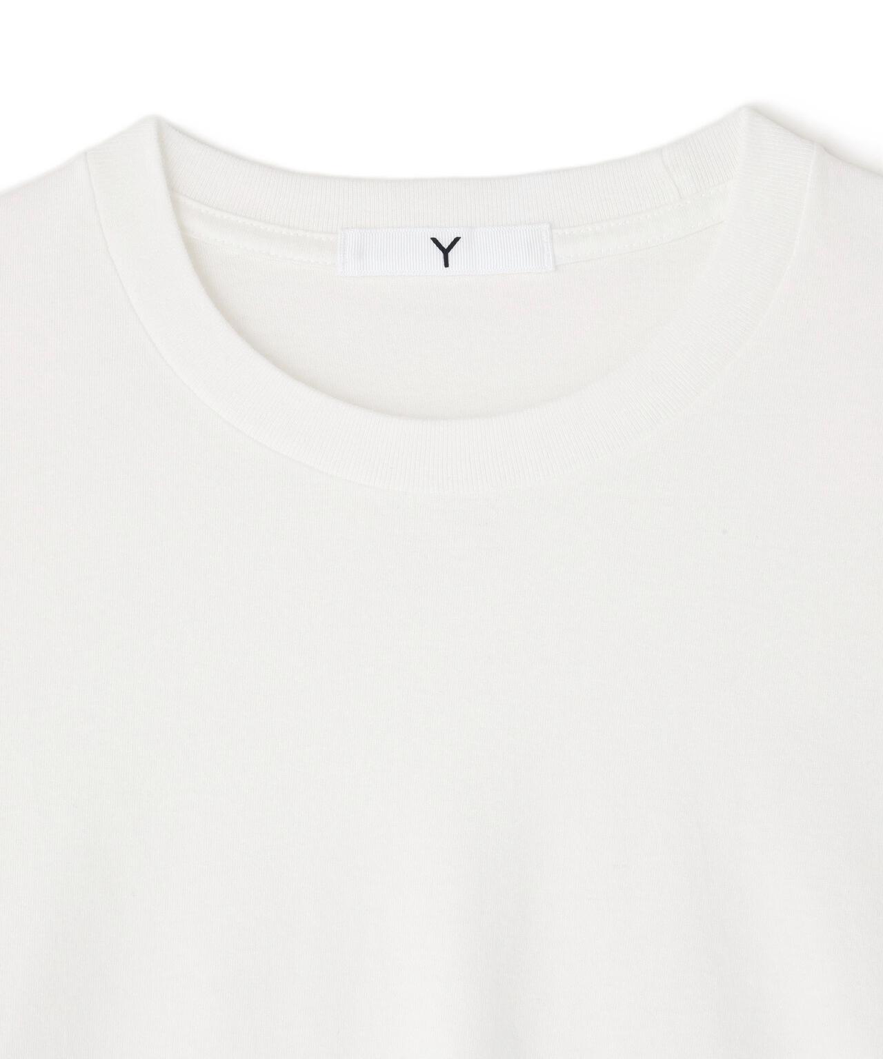 Y / ORGANIC COTTON JERSEY LONG SLEEVE T‐SHIRT