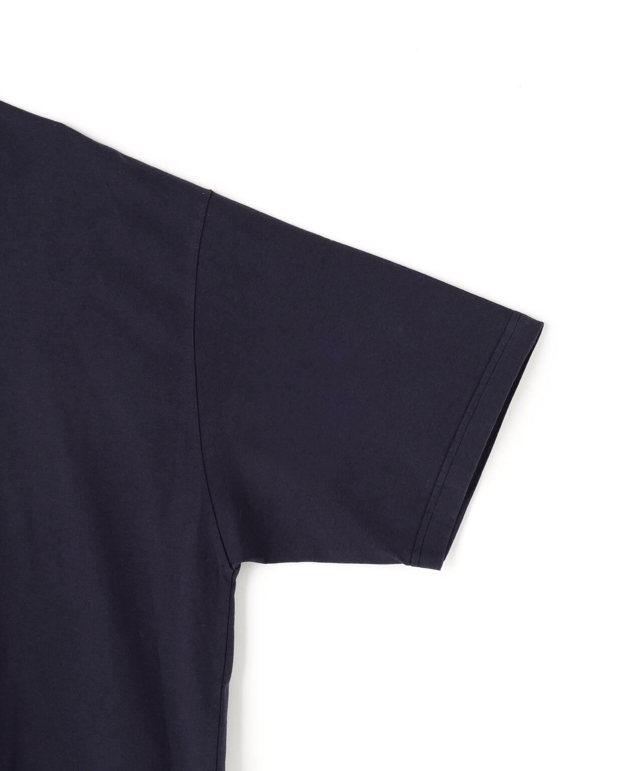 Y / ORGANIC COTTON JERSEY MOCK NECK SHORT SLEEVE T‐SHIRT