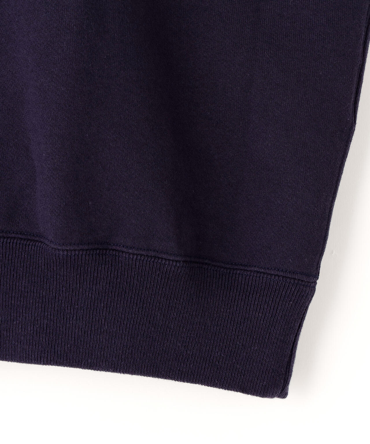Y / ORGANIC COTTON BLEND HEAVY WEIGHT FLEECE HALF ZIP