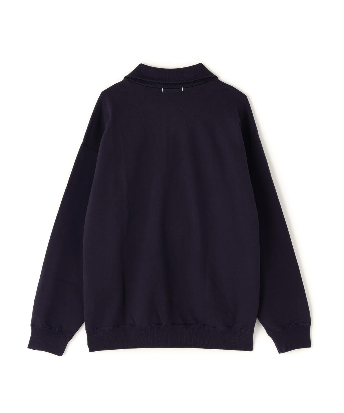 Y / ORGANIC COTTON BLEND HEAVY WEIGHT FLEECE HALF ZIP