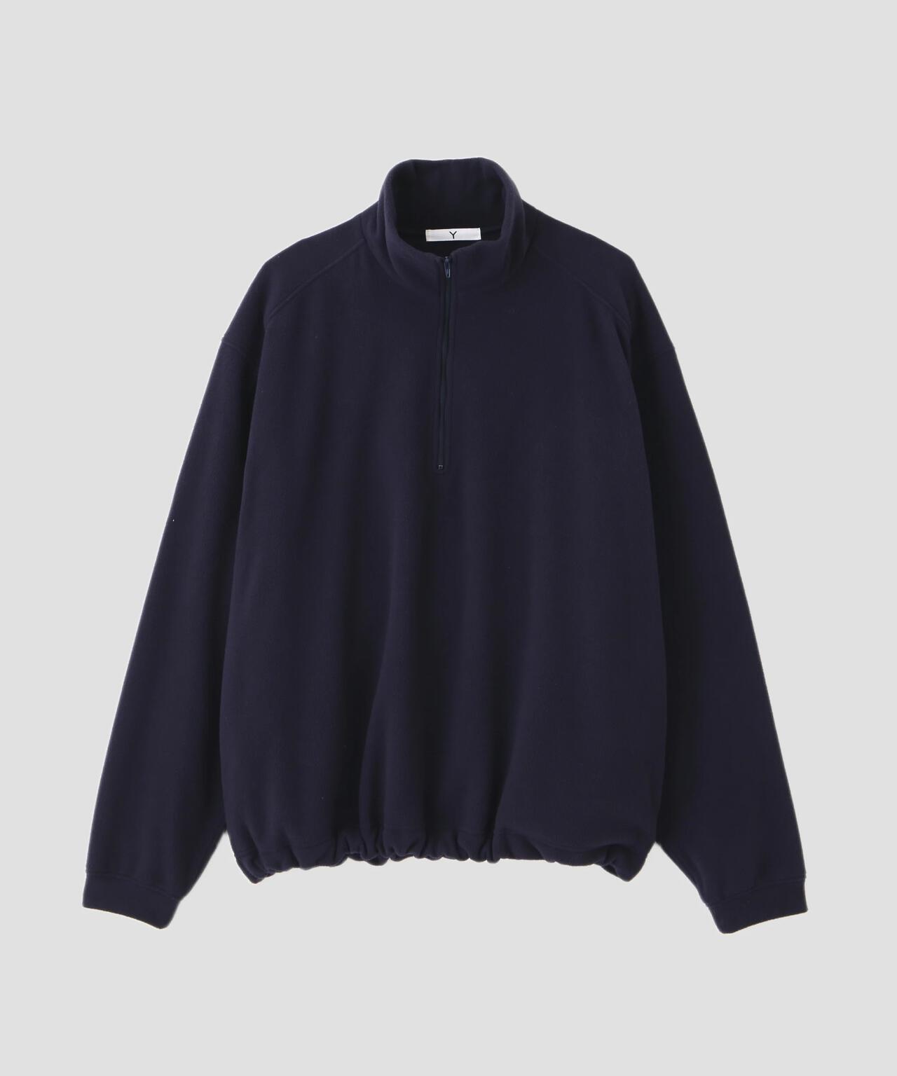 Y / RECYCLE POLYESTER FLEECE HALF ZIP PULL OVER