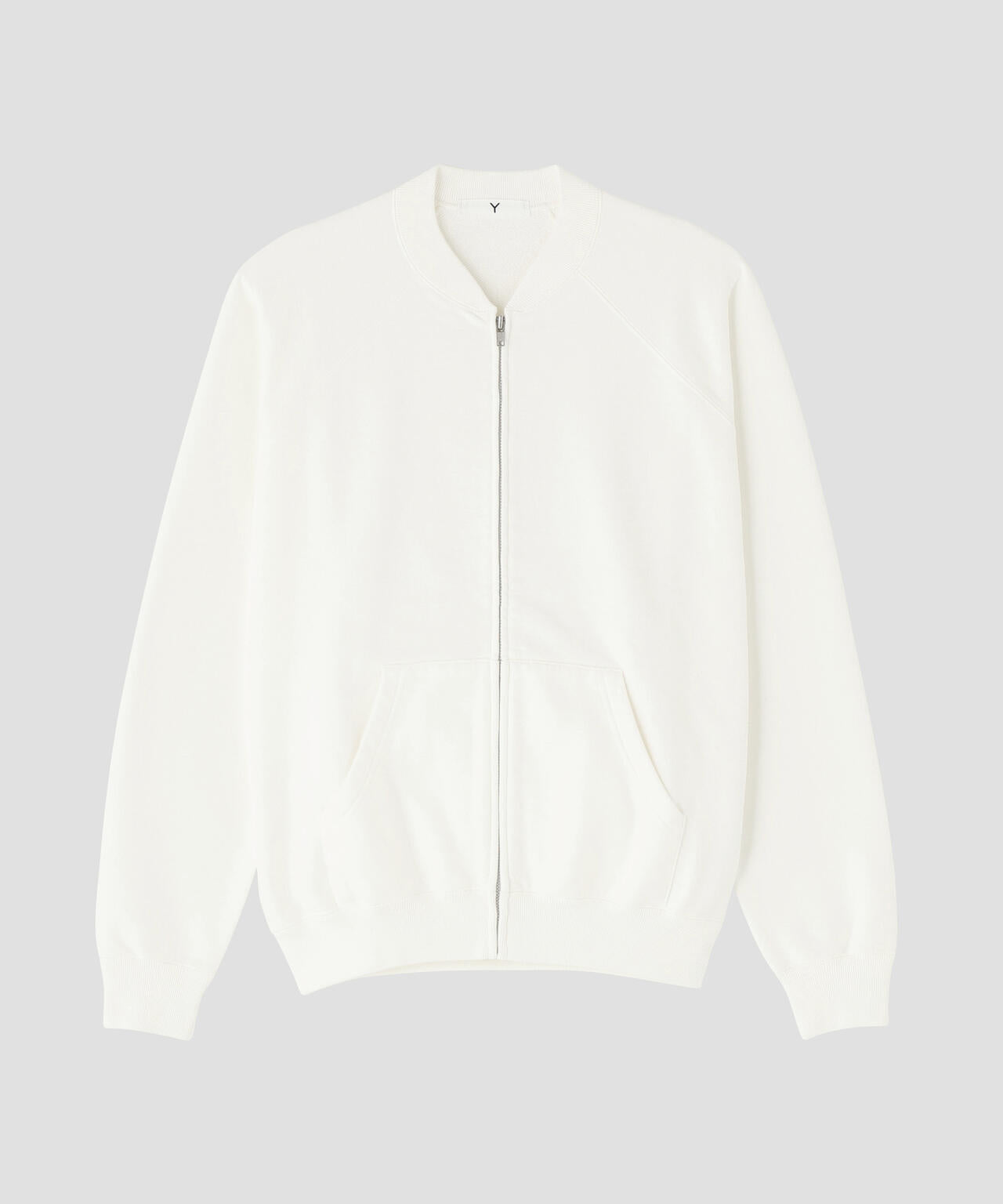 Y / ORGANIC COTTON HEAVY WEIGHT FLEECE ZIP UP BLOUSON