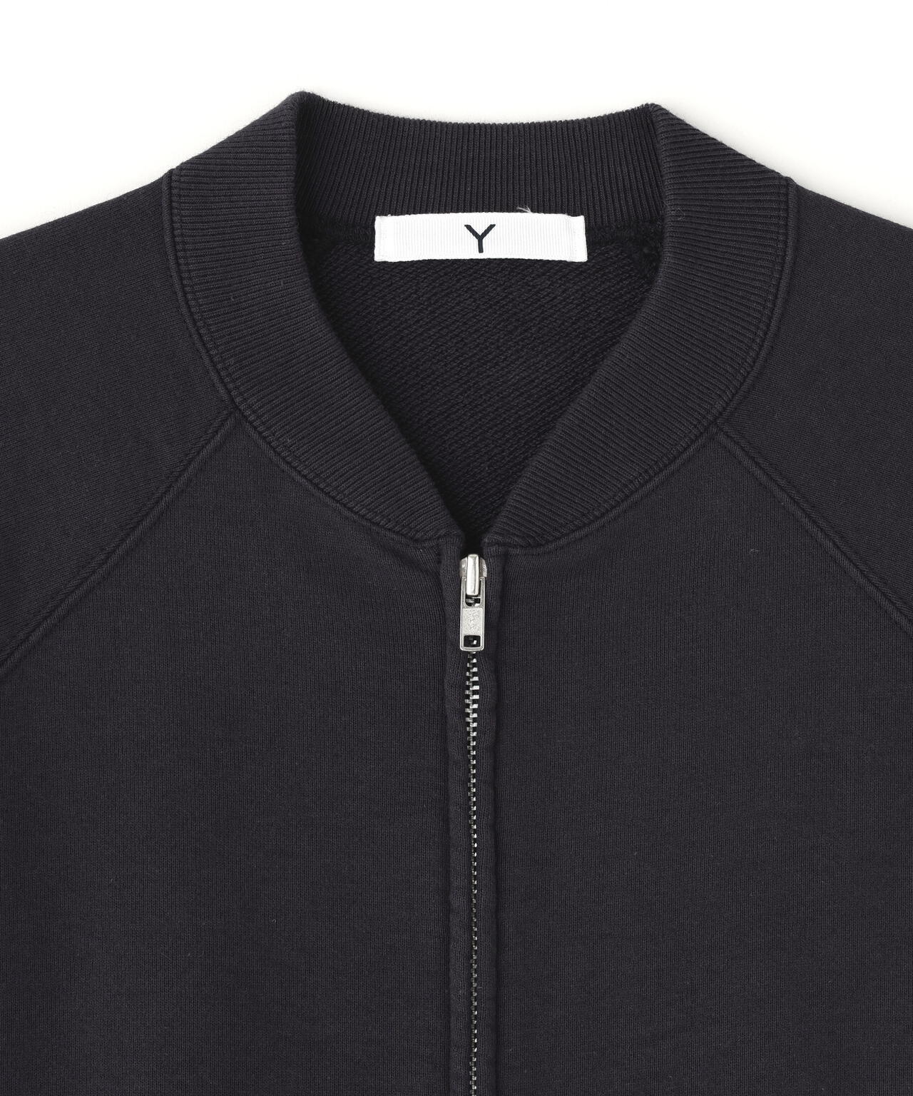 Y / ORGANIC COTTON HEAVY WEIGHT FLEECE ZIP UP BLOUSON