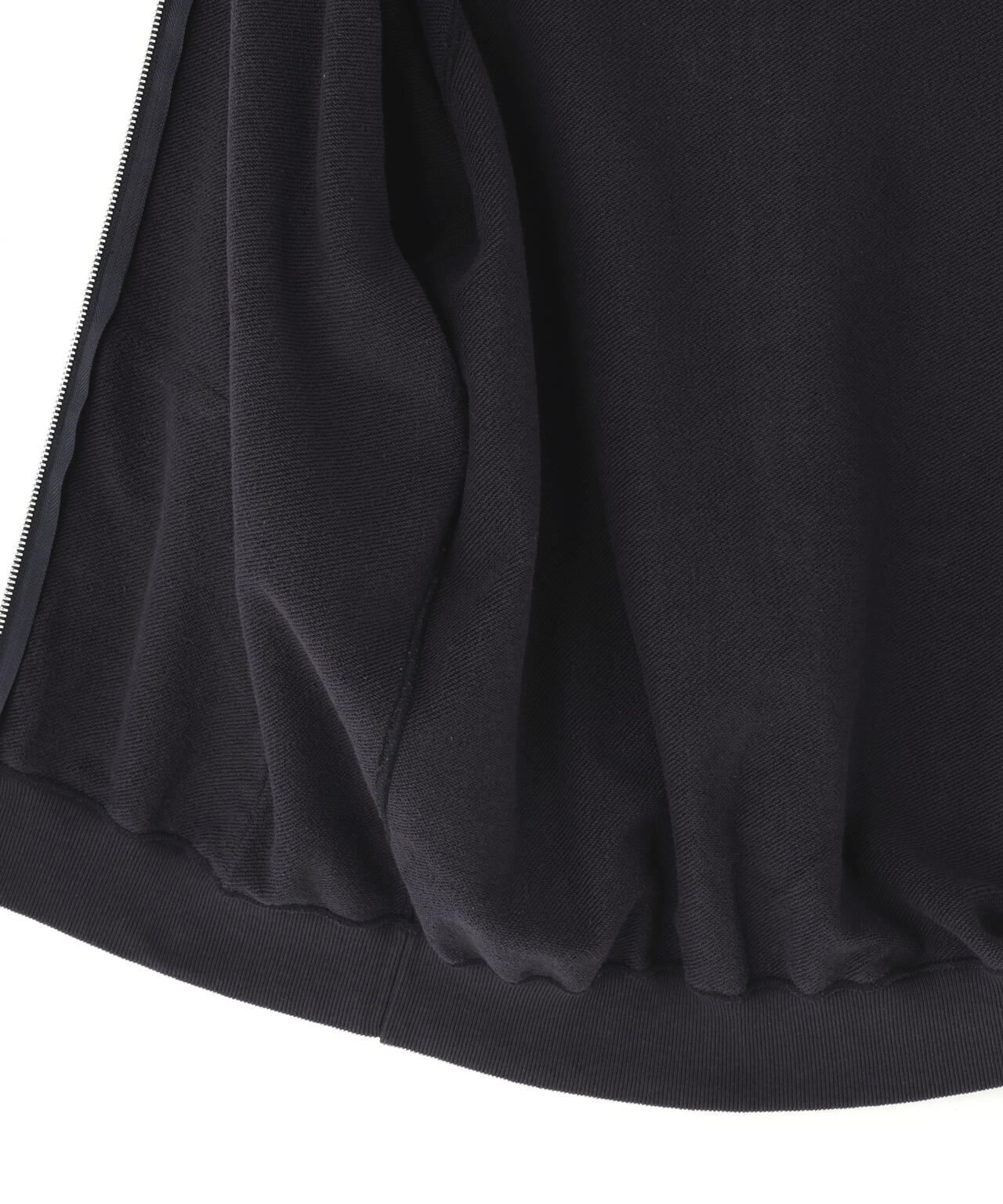 Y / ORGANIC COTTON HEAVY WEIGHT FLEECE ZIP UP BLOUSON